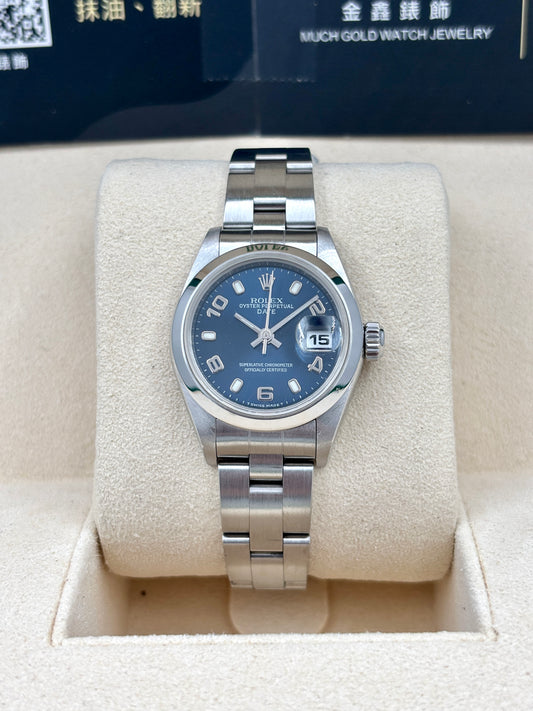 [SOLD OUT]二手 USED  ROLEX 勞力士 DATE 79160 2000年1月 藍色 保養證