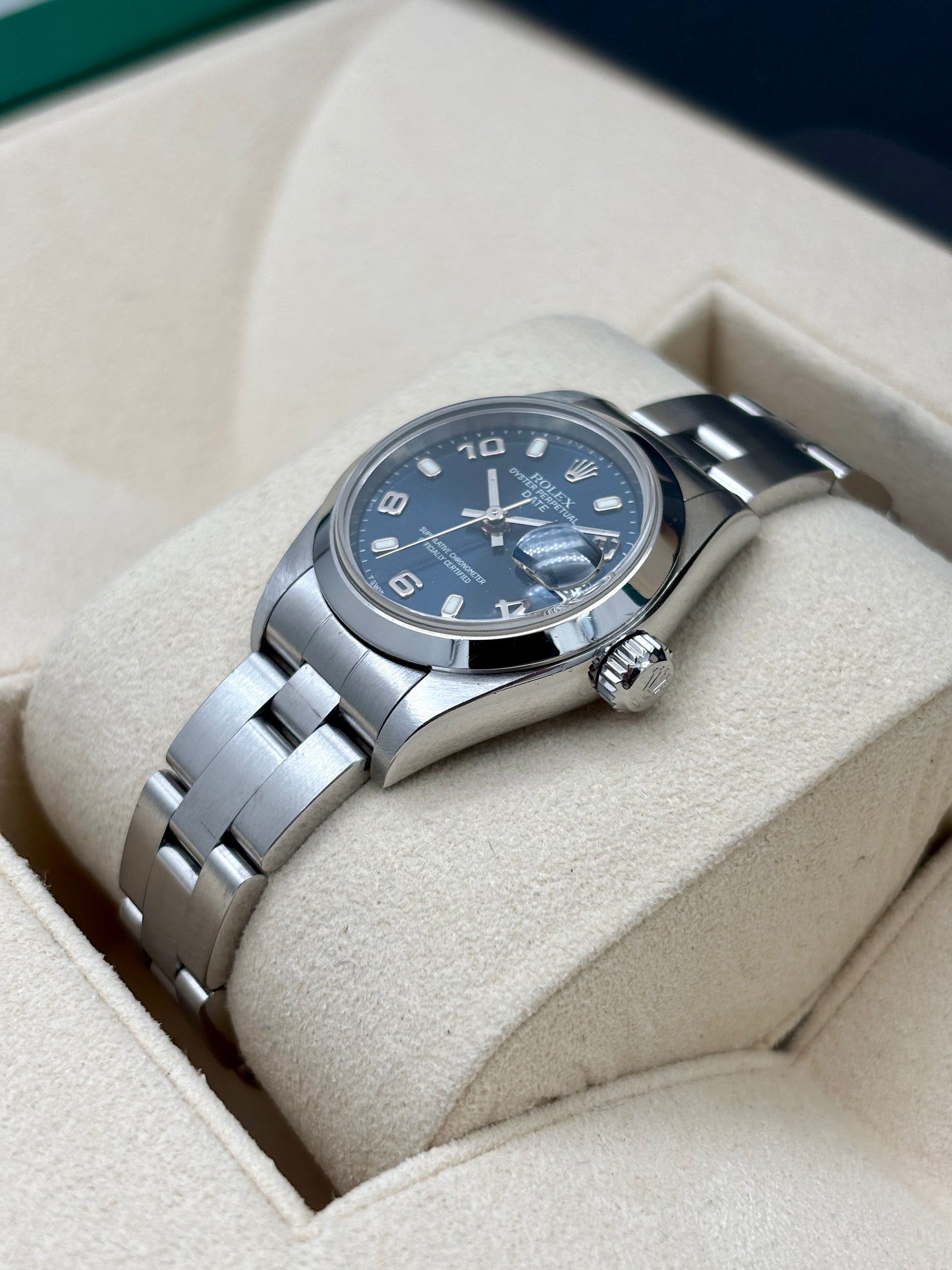 [SOLD OUT]二手 USED  ROLEX 勞力士 DATE 79160 2000年1月 藍色 保養證