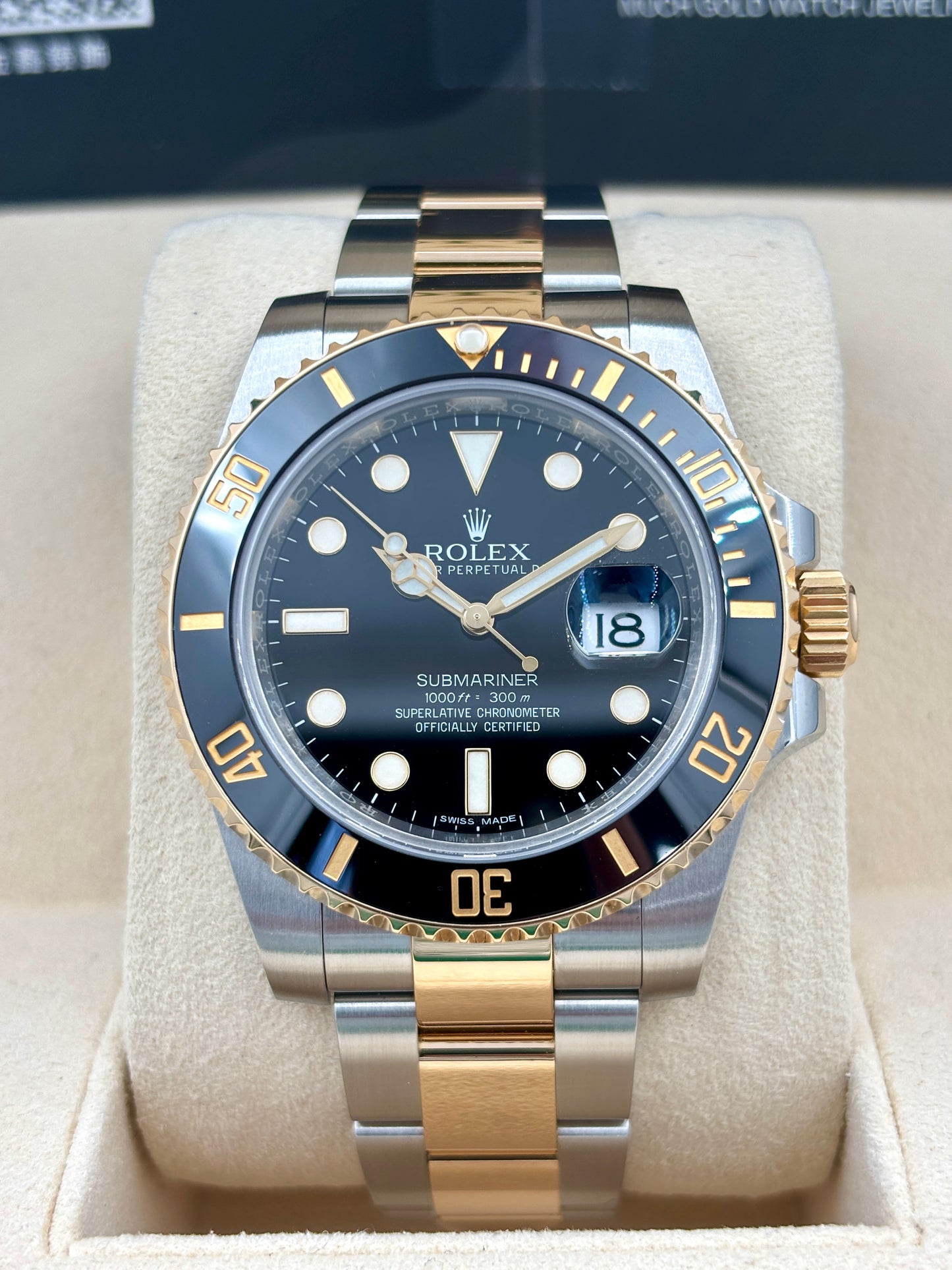 [SOLD OUT]二手 USED  ROLEX 勞力士 SUBMARINER DATE 116613LN 黑色 2016年2月 保養到28年2月 全套 FULL SET
