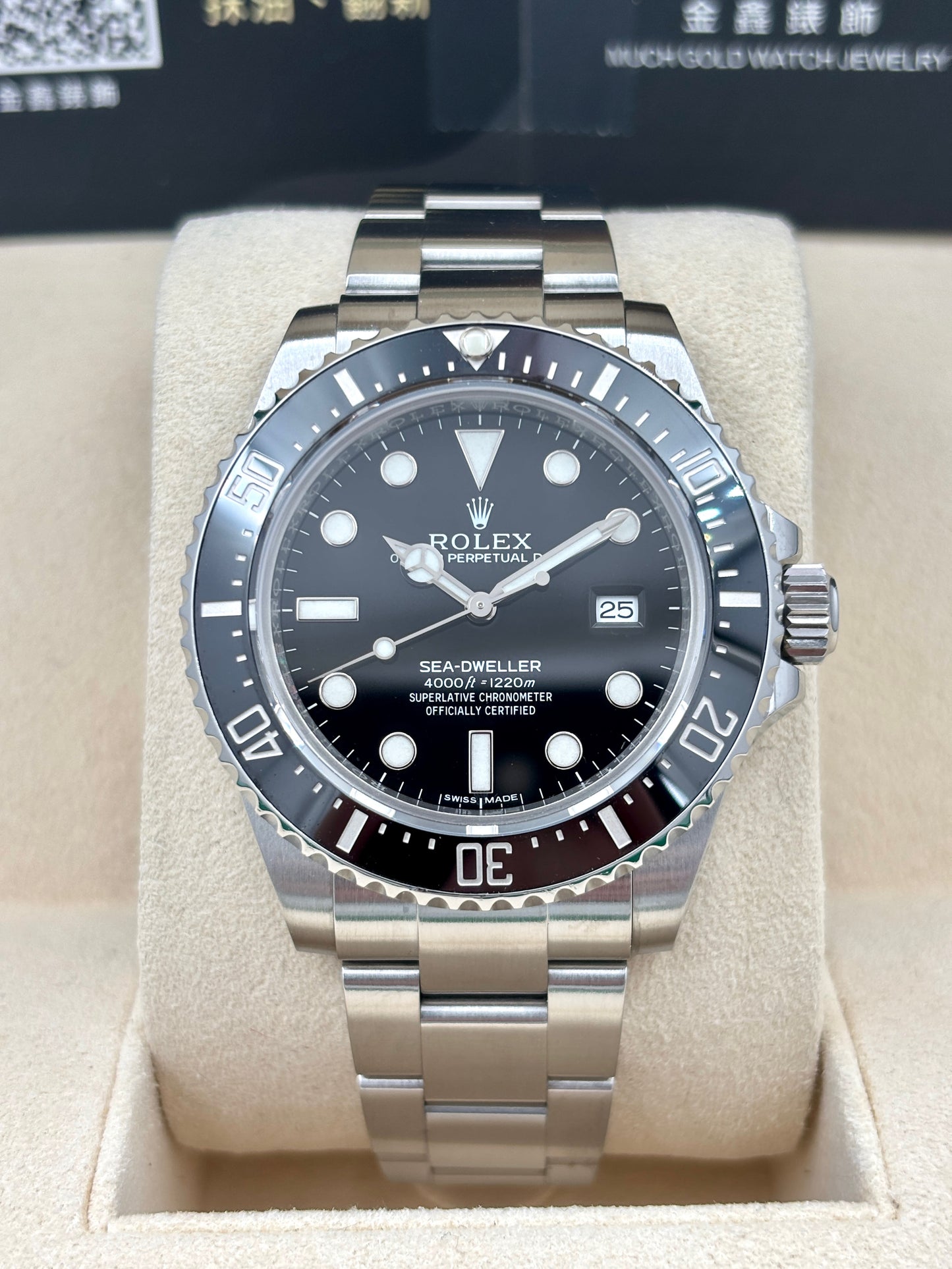 [SOLD OUT]二手 USED  ROLEX 勞力士 SEA-DWELLER 116600 黑色 2014年5月 保養到28年2月 全套 FULL SET
