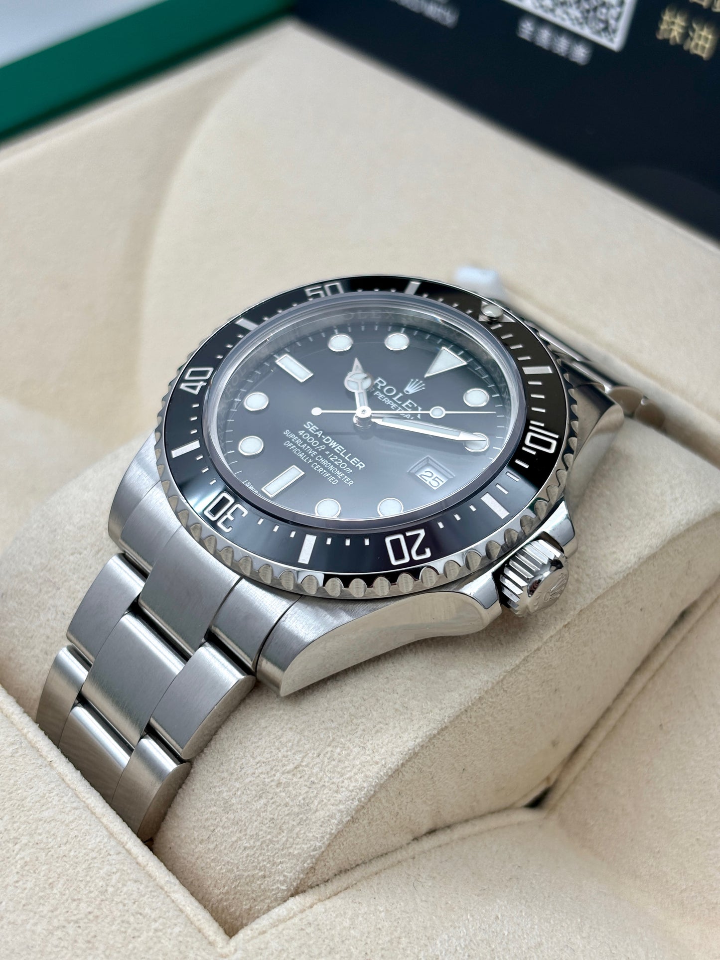 [SOLD OUT]二手 USED  ROLEX 勞力士 SEA-DWELLER 116600 黑色 2014年5月 保養到28年2月 全套 FULL SET