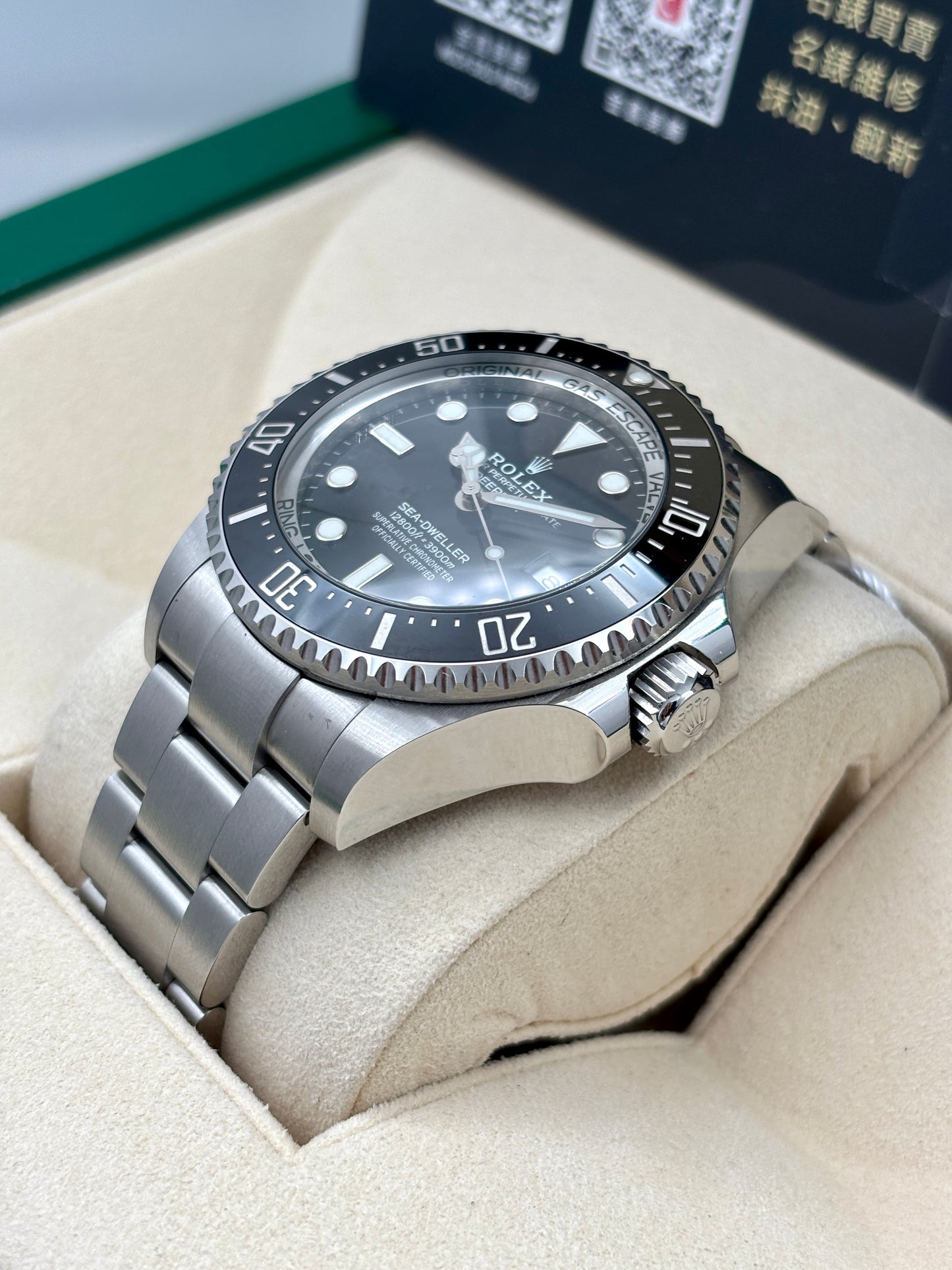 二手 USED  ROLEX 勞力士 DEEPSEA 126660 黑色 2018年11月 99.9%新 未打磨 全套 FULL SET