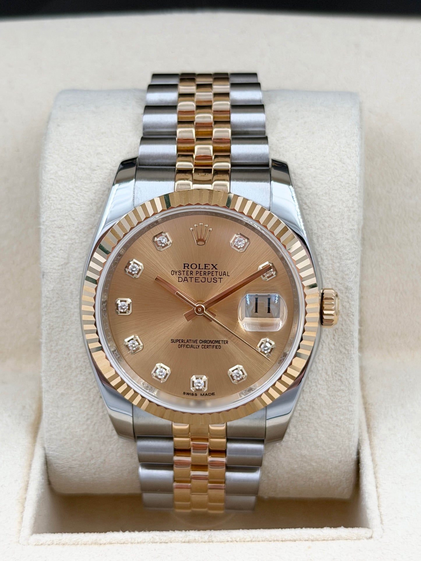 ROLEX 勞力士 DATEJUST 116233 金色鑽石字 2017年
