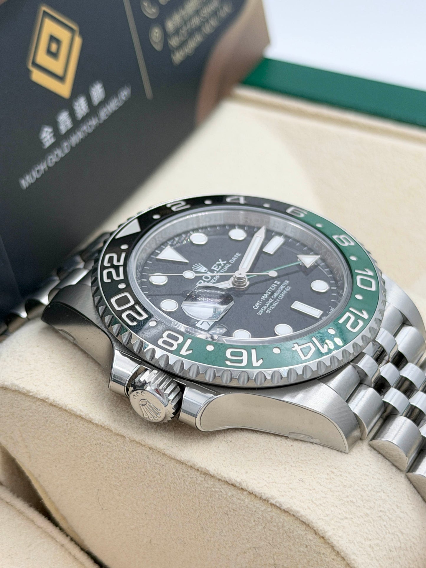全新 NEW ROLEX 勞力士 GMT-MASTER II 126720VTNR 雪碧 2024年 齊膠紙