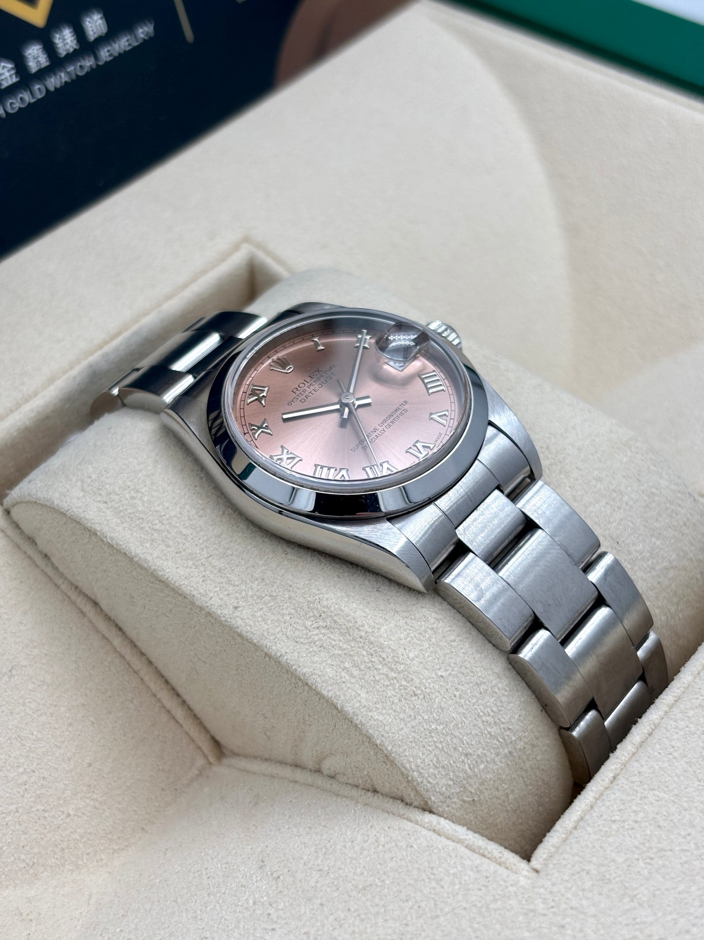 [SOLD OUT]二手 USED  ROLEX 勞力士 DATEJUST 68240 三文魚面 1999年3月 保養證