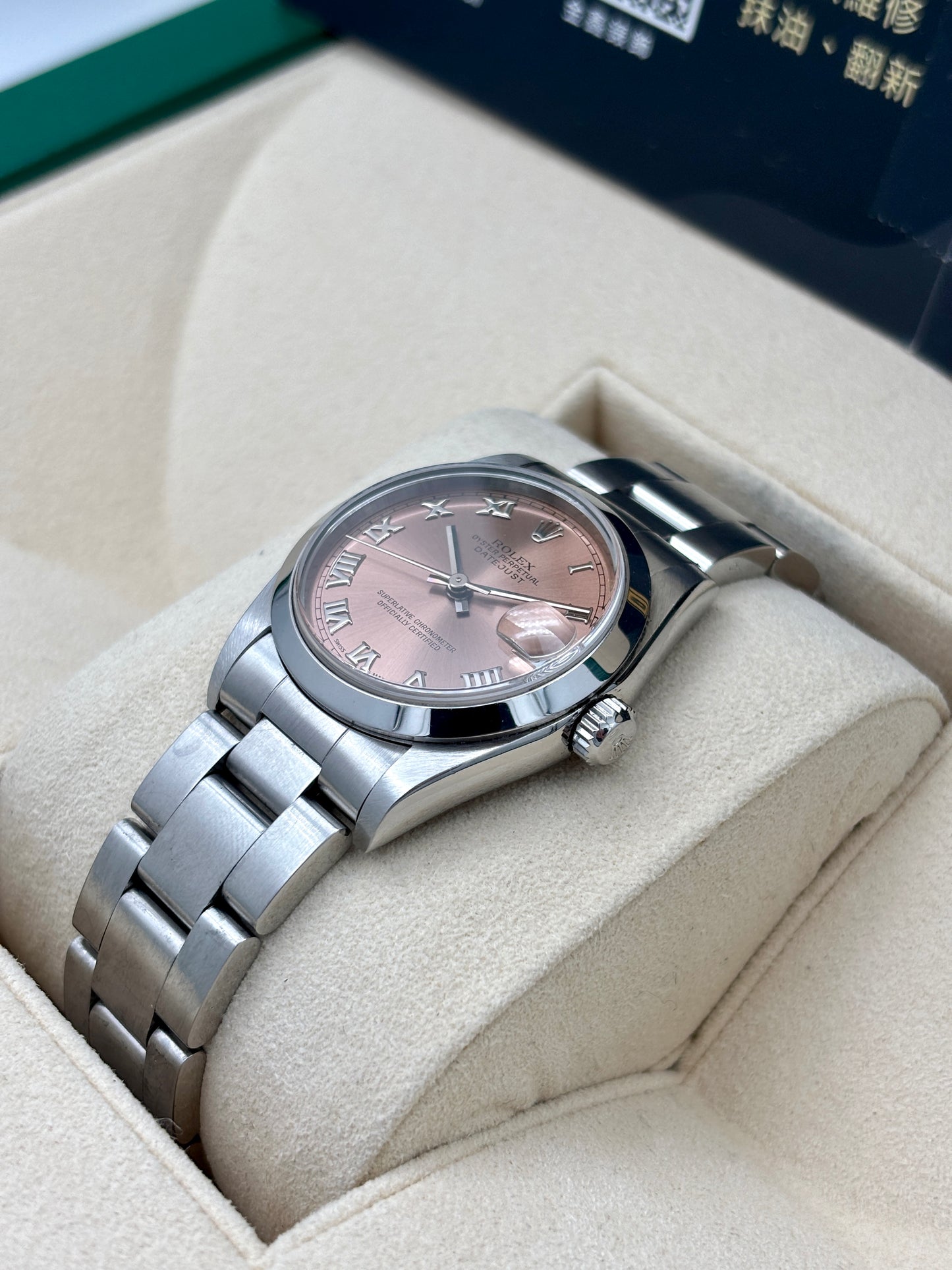 [SOLD OUT]二手 USED  ROLEX 勞力士 DATEJUST 68240 三文魚面 1999年3月 保養證