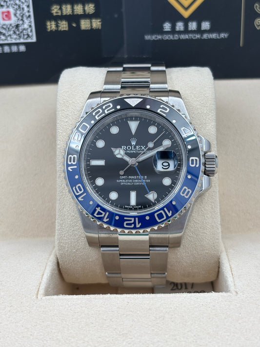 [SOLD OUT]二手 USED  ROLEX 勞力士 GMT-MASTER II 116710BLNR 黑色 2017年12月 全套 FULL SET