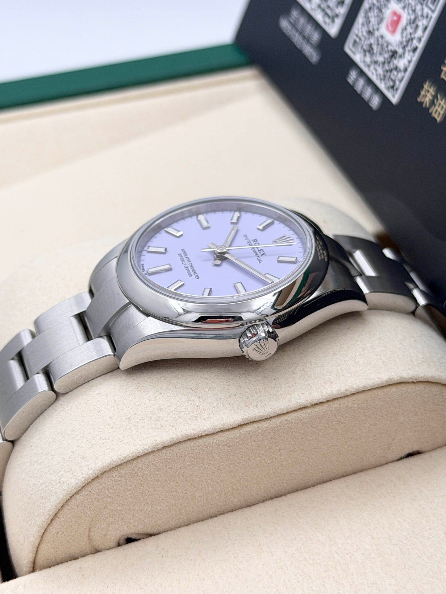 全新 NEW ROLEX 勞力士 OYSTER PERPETUAL 277200 薰衣草紫色 2025年10月
