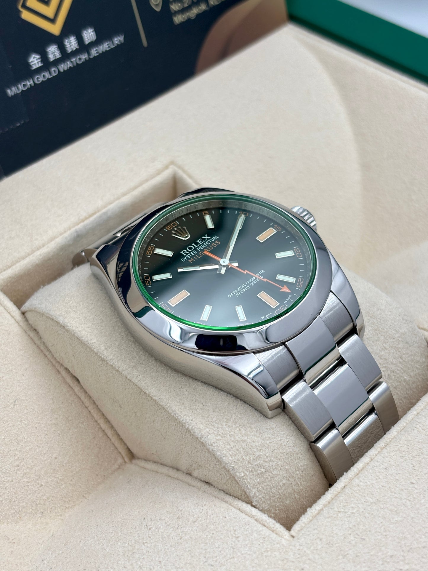 [SOLD OUT]二手 USED  ROLEX 勞力士 MILGAUSS 116400GV 黑色 OPEN DAY 全套 FULL SET