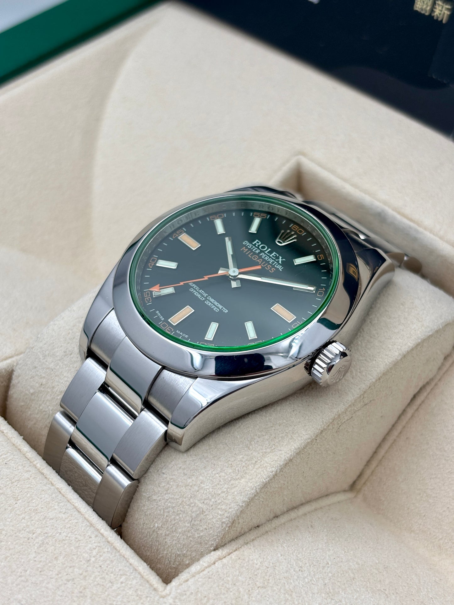 [SOLD OUT]二手 USED  ROLEX 勞力士 MILGAUSS 116400GV 黑色 OPEN DAY 全套 FULL SET