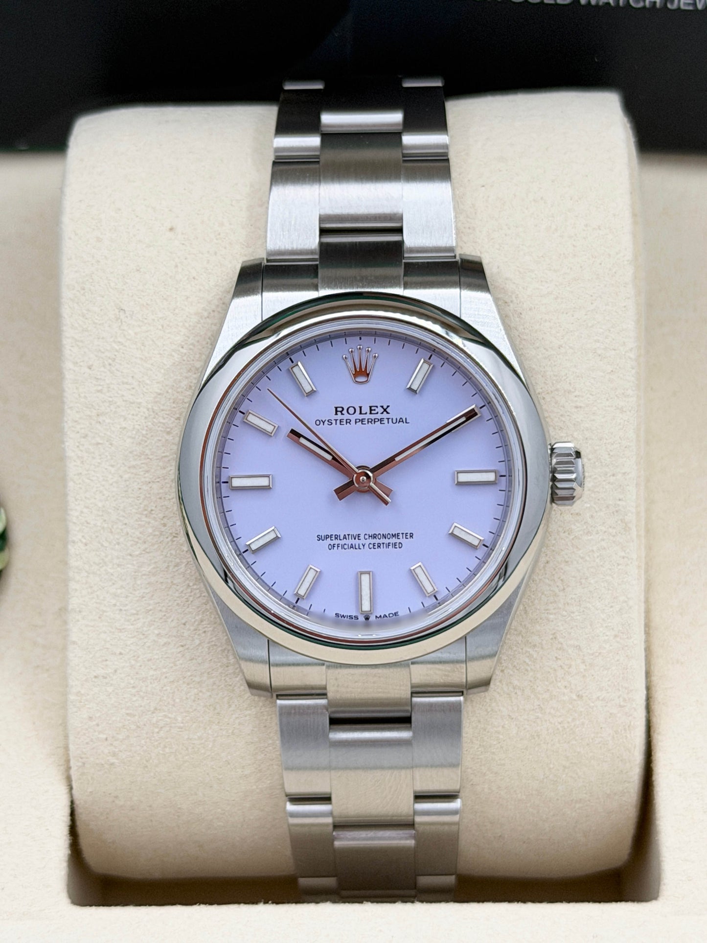 全新 NEW ROLEX 勞力士 OYSTER PERPETUAL 277200 薰衣草紫色 2025年10月