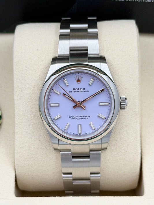 全新 NEW ROLEX 勞力士 OYSTER PERPETUAL 277200 薰衣草紫色 2025年10月