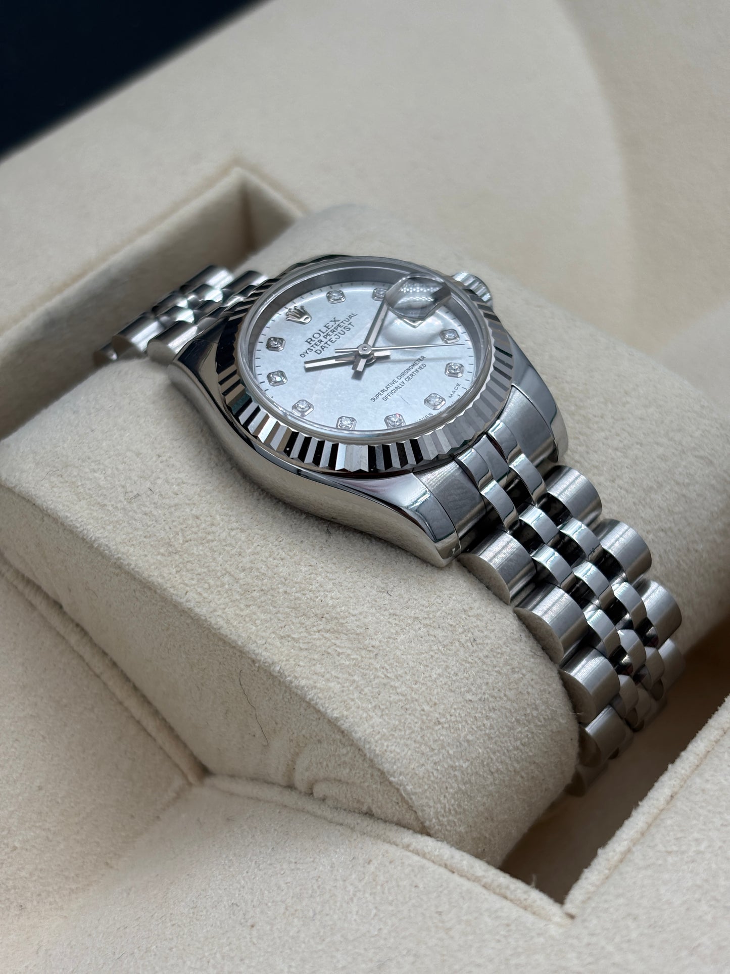 二手 USED  ROLEX 勞力士 DATEJUST 179174 灰面鑽石字 約2005年 淨錶 WATCH ONLY
