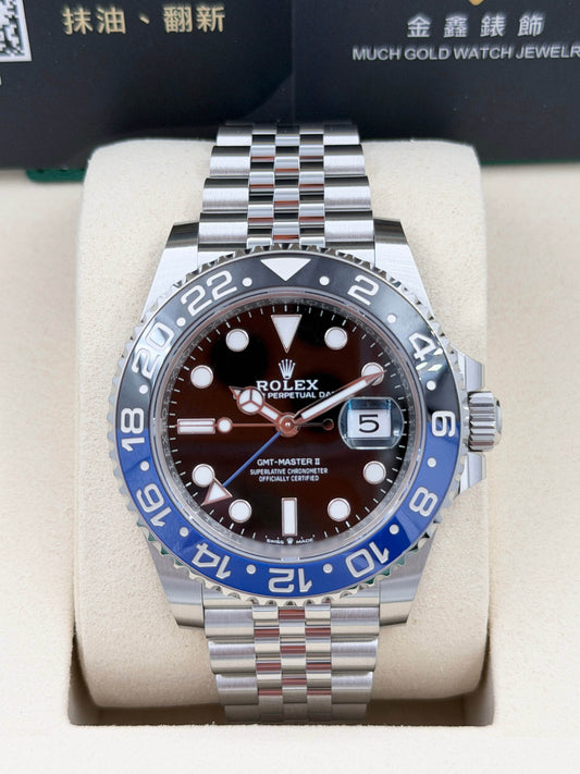 全新 NEW ROLEX 勞力士 GMT-MASTER II 126710BLNR BATMAN 珠帶 2025年10月