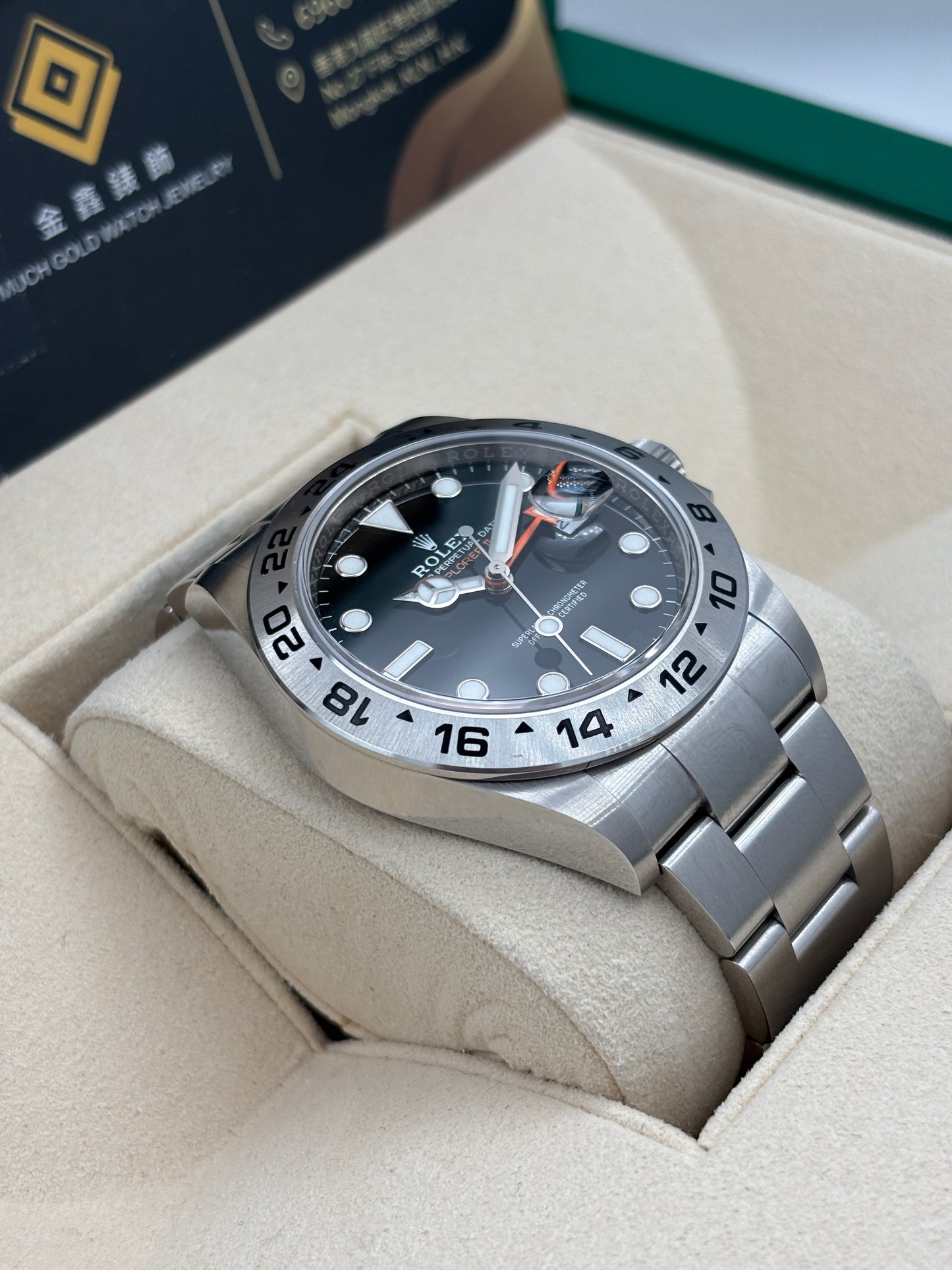 [SOLD OUT]二手 USED  ROLEX 勞力士 EXPLORER II 226570 黑色 2022年3月 未打磨 99.9% 全套 FULL SET