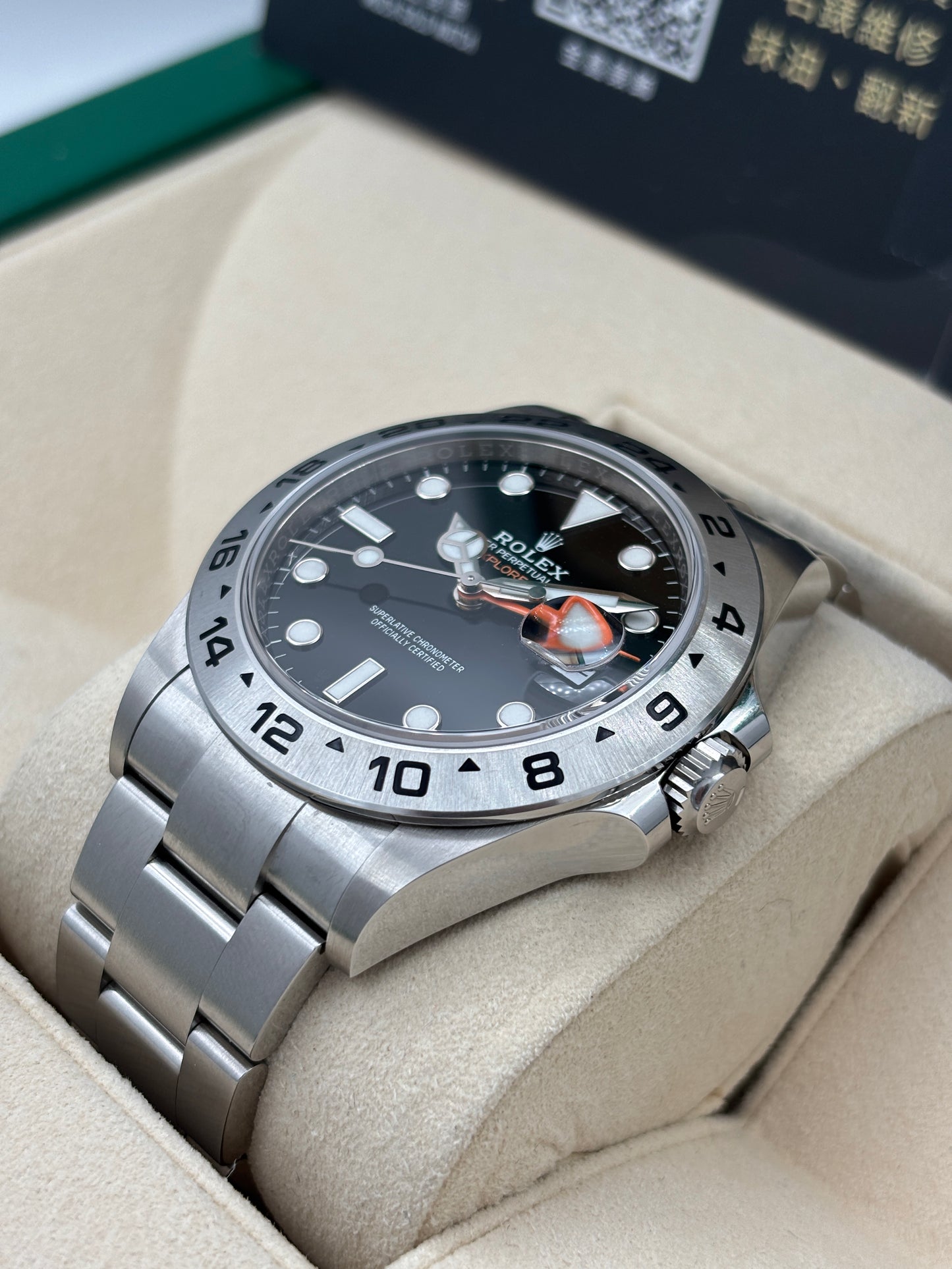 [SOLD OUT]二手 USED  ROLEX 勞力士 EXPLORER II 226570 黑色 2022年3月 未打磨 99.9% 全套 FULL SET