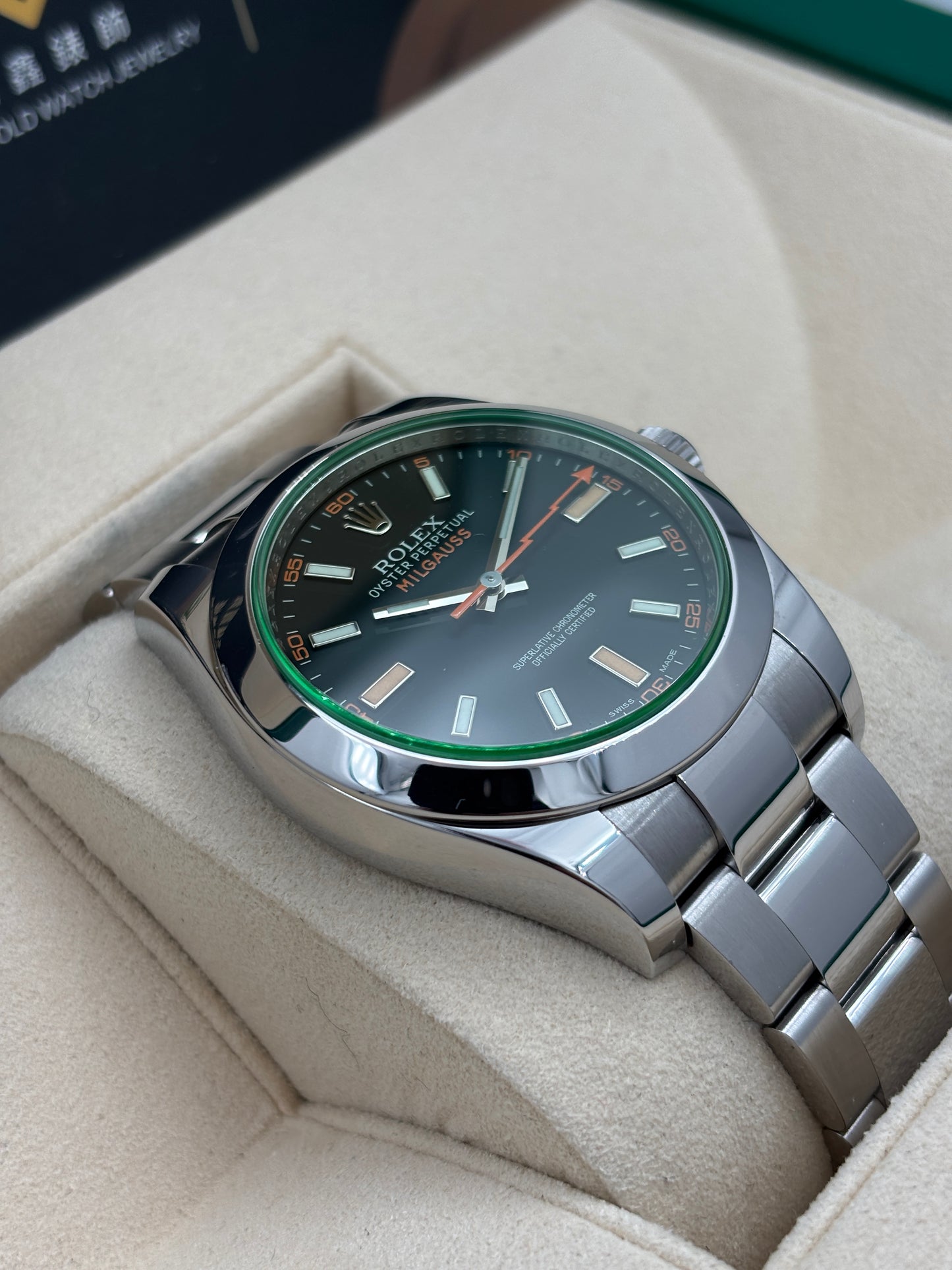 [SOLD OUT]二手 USED  ROLEX 勞力士 MILGAUSS 116400GV 黑色 2013年2月 全套 FULL SET AD單