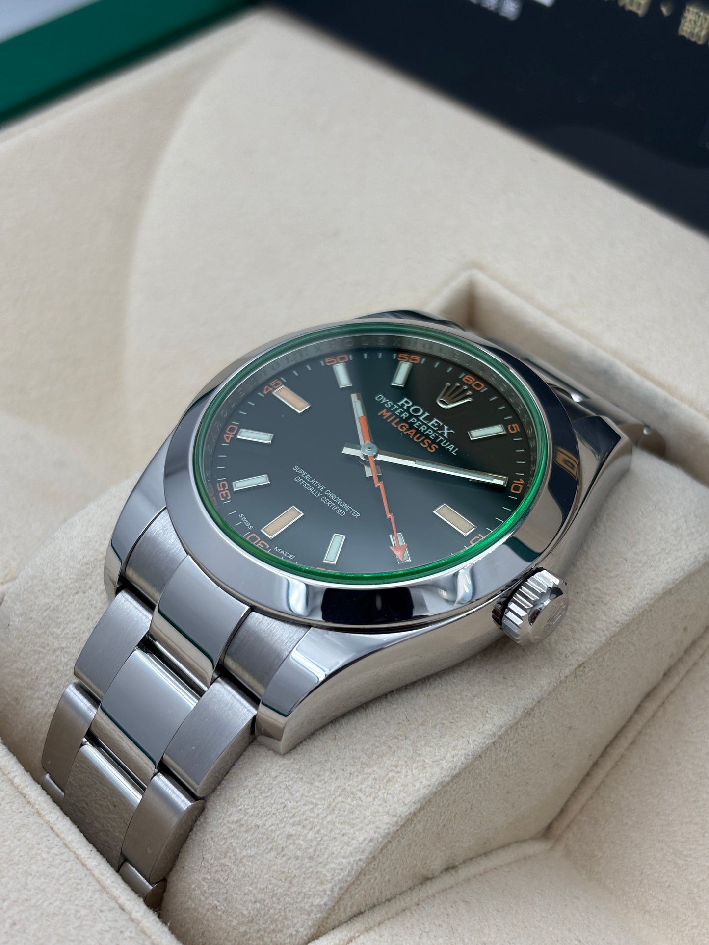[SOLD OUT]二手 USED  ROLEX 勞力士 MILGAUSS 116400GV 黑色 2013年2月 全套 FULL SET AD單