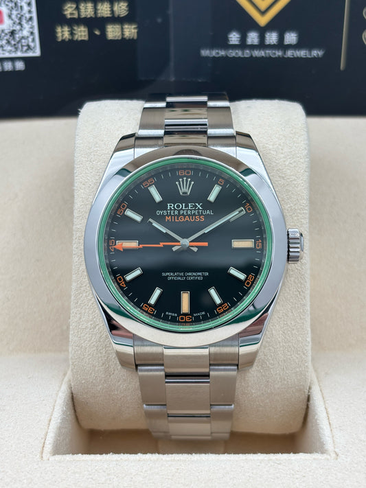 [SOLD OUT]二手 USED  ROLEX 勞力士 MILGAUSS 116400GV 黑色 2013年2月 全套 FULL SET AD單
