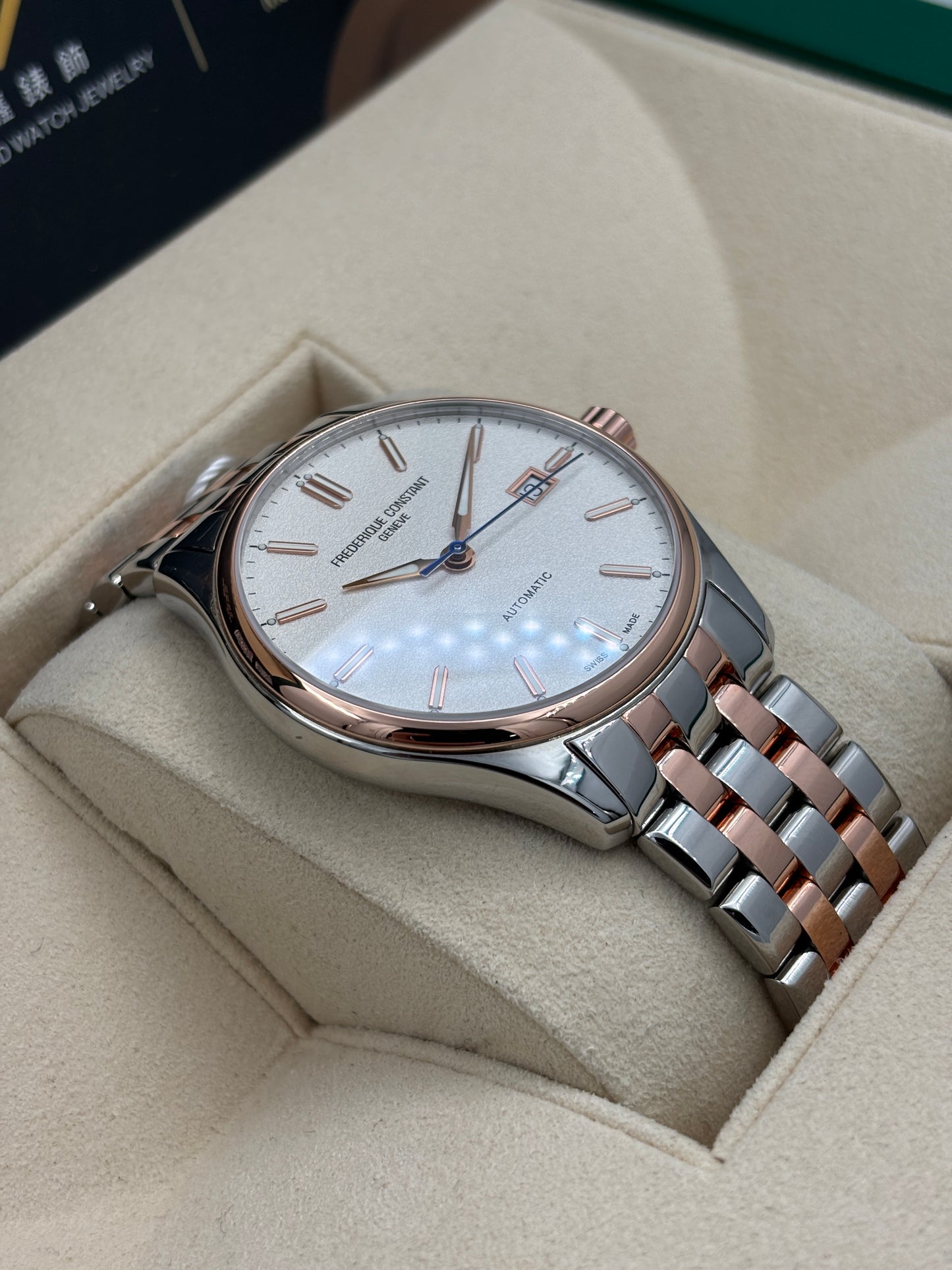 二手 USED  FREDERIQUE CONSTANT CLASSICS INDEX FC-303SS5B2B 白色 2025年2月 全套 FULL SET
