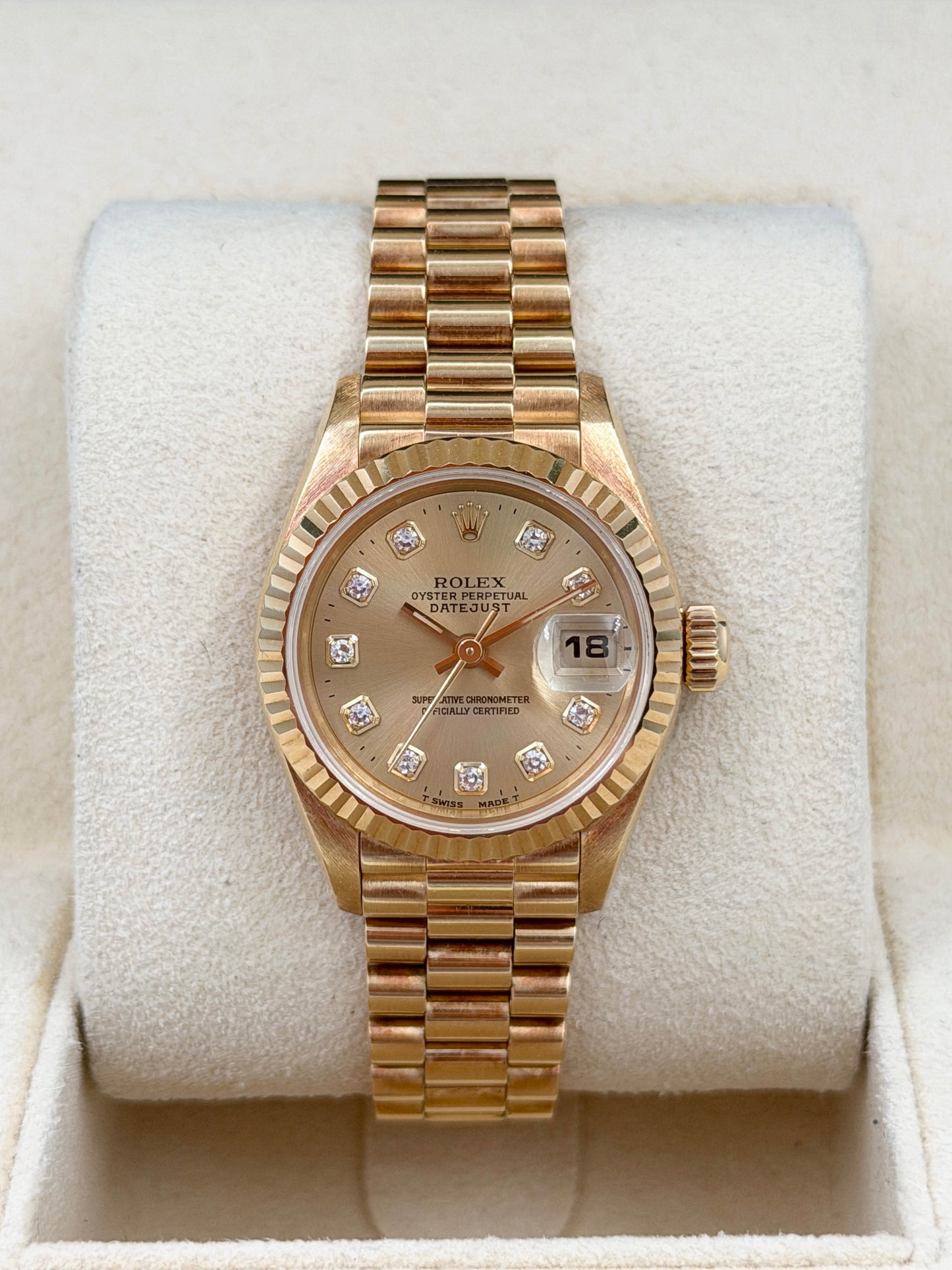 ROLEX 勞力士 DATEJUST 69178 金色鑽石字 1995年