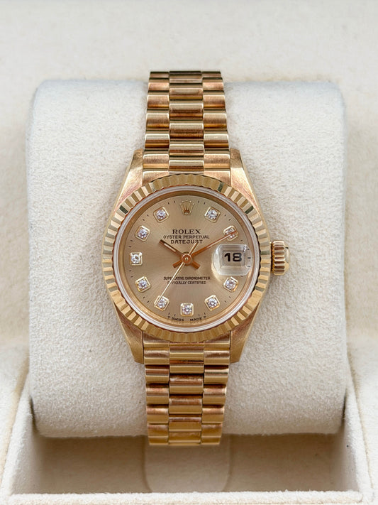 ROLEX 勞力士 DATEJUST 69178 金色鑽石字 1995年