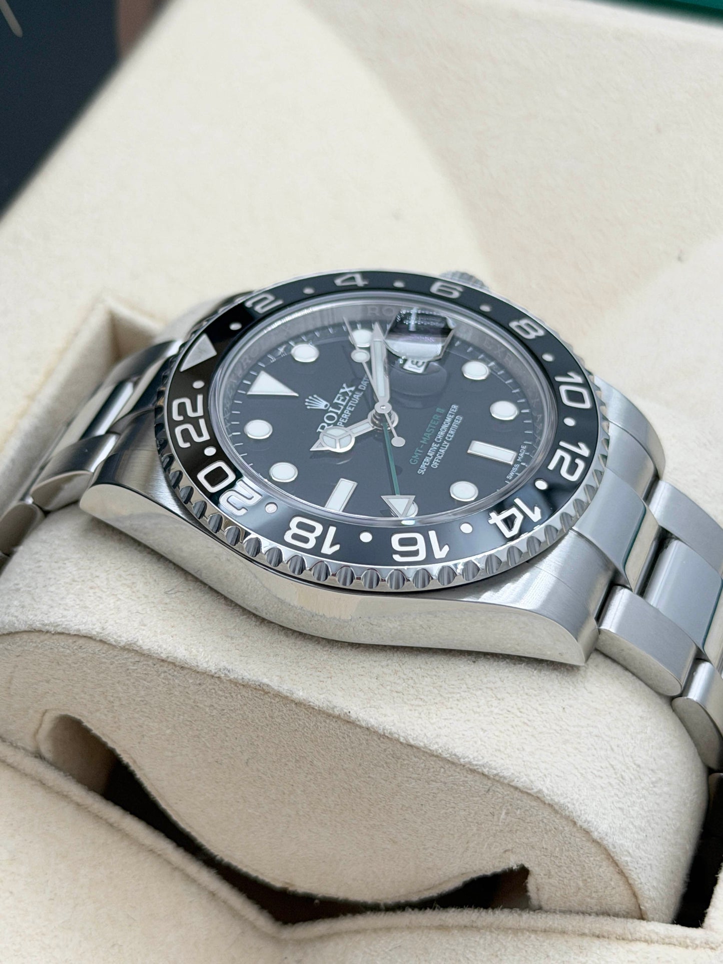 ROLEX 勞力士 GMT-MASTER II 116710LN 綠針 2016年