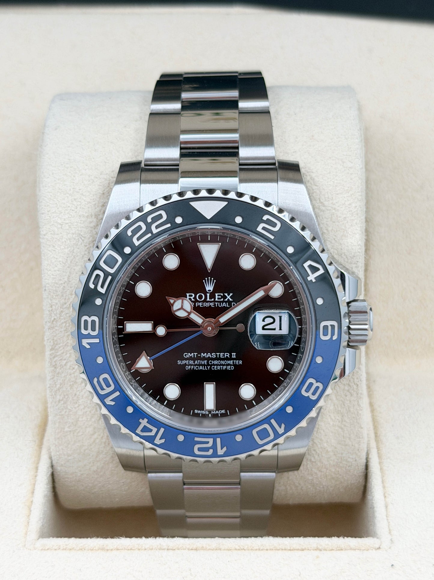 ROLEX 勞力士 GMT-MASTER II 116710BLNR BATMAN 2016年