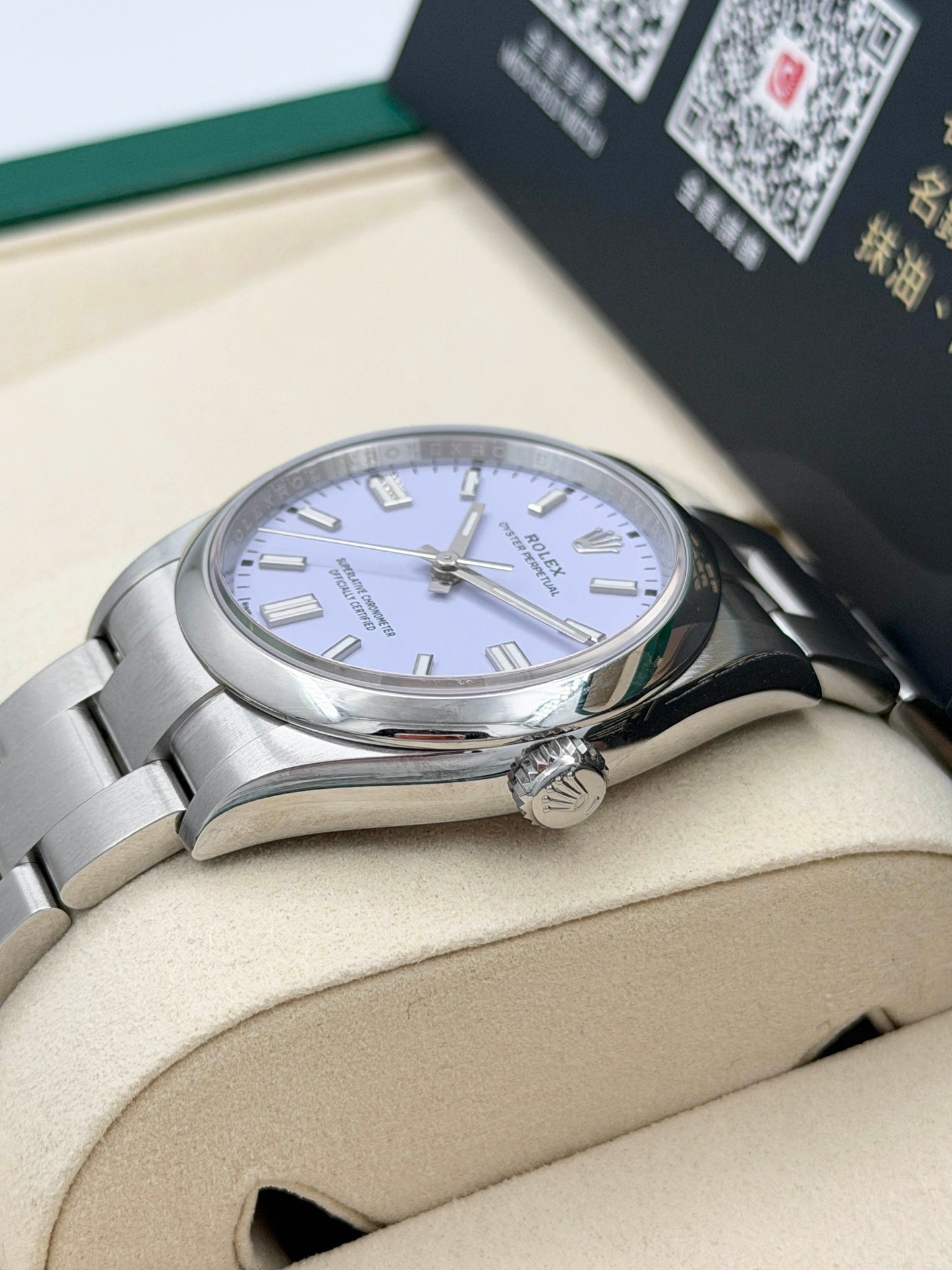 全新 NEW ROLEX 勞力士 OYSTER PERPETUAL 126000 薰衣草紫色 2025年10月