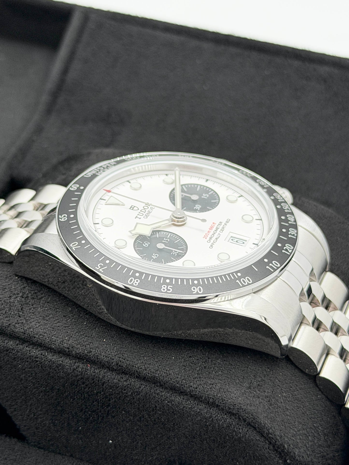 全新 NEW TUDOR 帝舵 BLACK BAY CHRONOGRAPH 79360N 白熊貓 珠帶 2025年10月