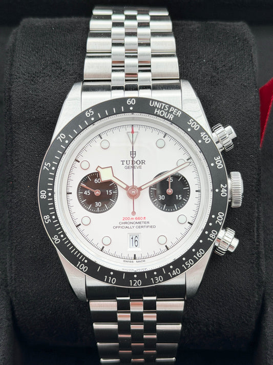 全新 NEW TUDOR 帝舵 BLACK BAY CHRONOGRAPH 79360N 白熊貓 珠帶 2025年10月