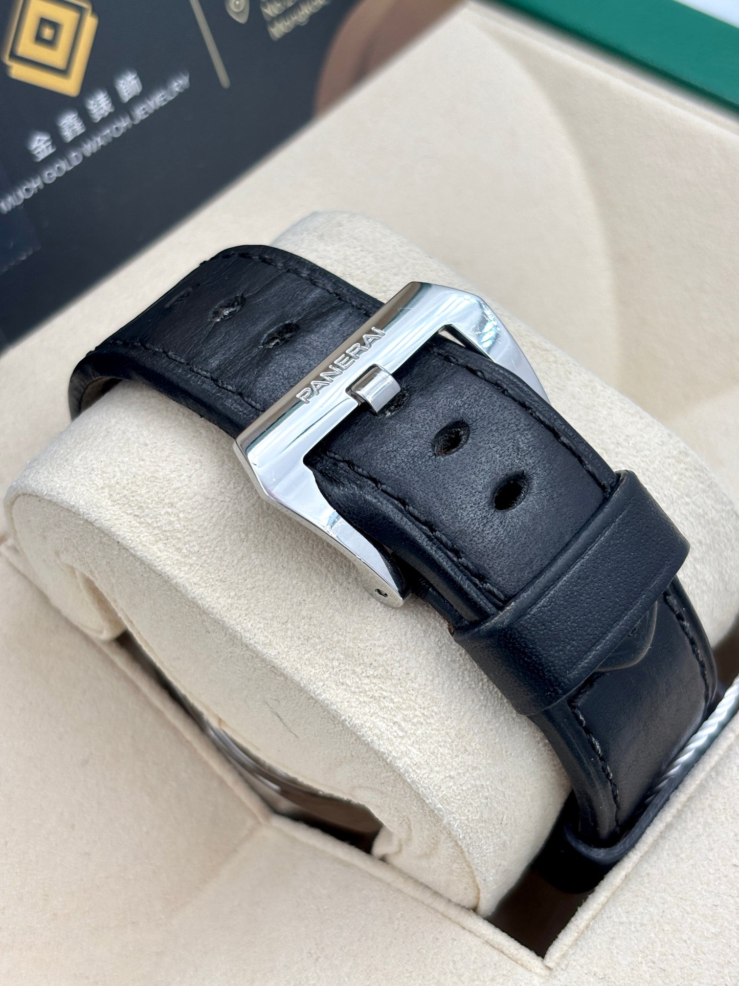 [SOLD OUT]二手 USED  PANERAI 沛納海 LUMINOR BASE PAM00112 黑色 不詳 淨錶 WATCH ONLY
