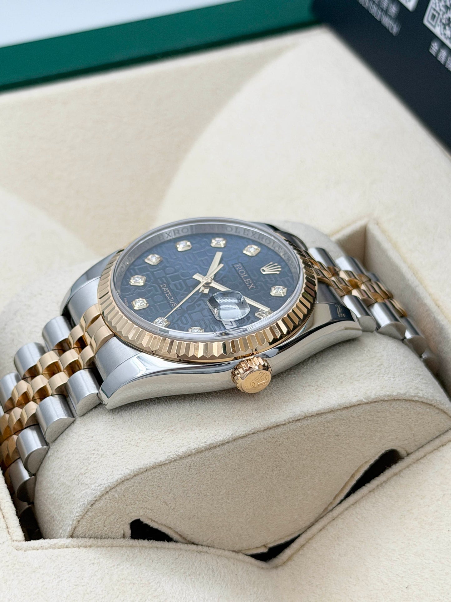 ROLEX 勞力士 DATEJUST 116233 藍色電腦面 鑽石字 2007年