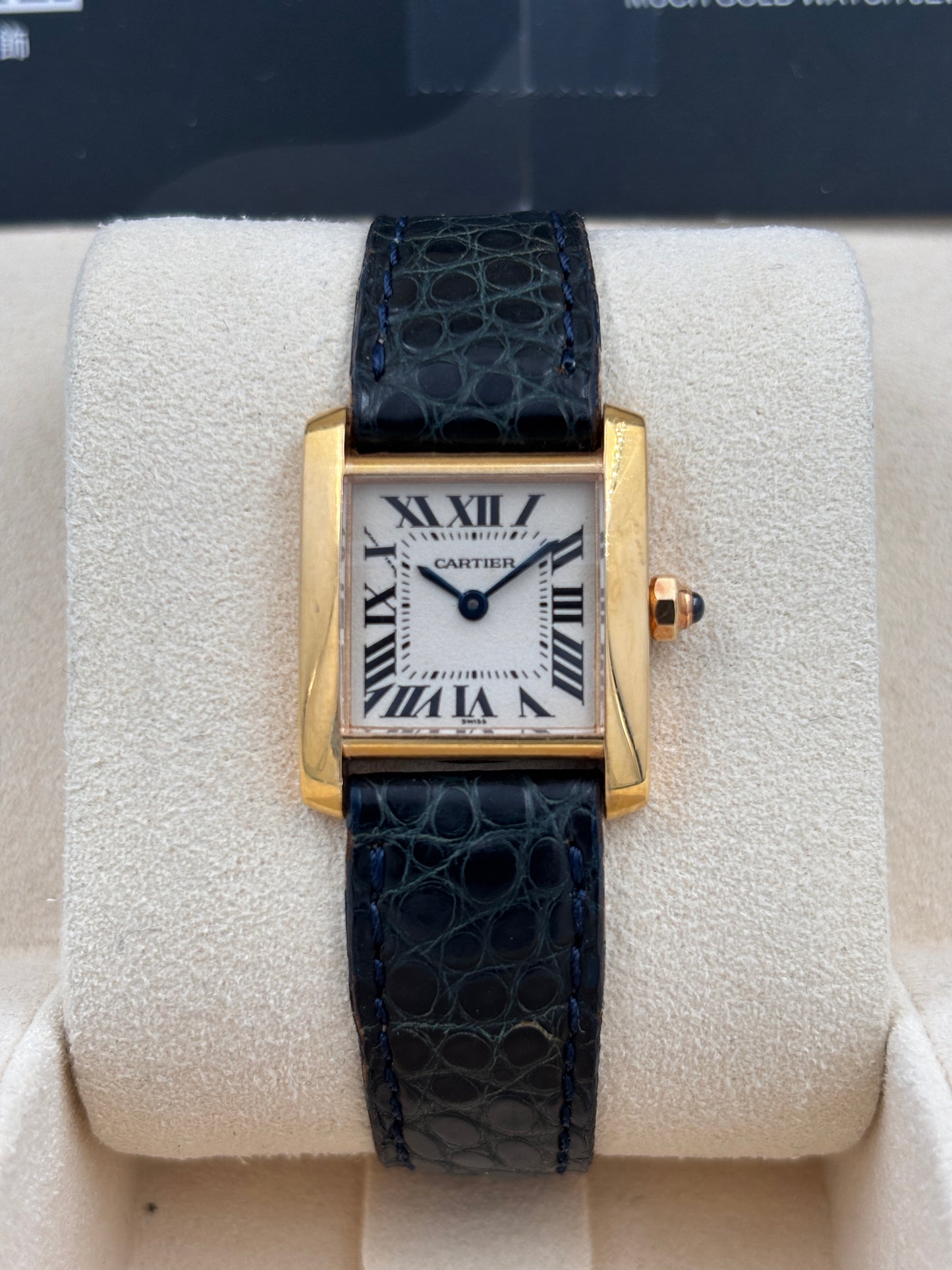 [SOLD OUT]二手 USED  CARTIER 卡地亞 TANK FRANÇAISE W5000256 白色 不詳 石英機芯 18k金 淨錶 WATCH ONLY
