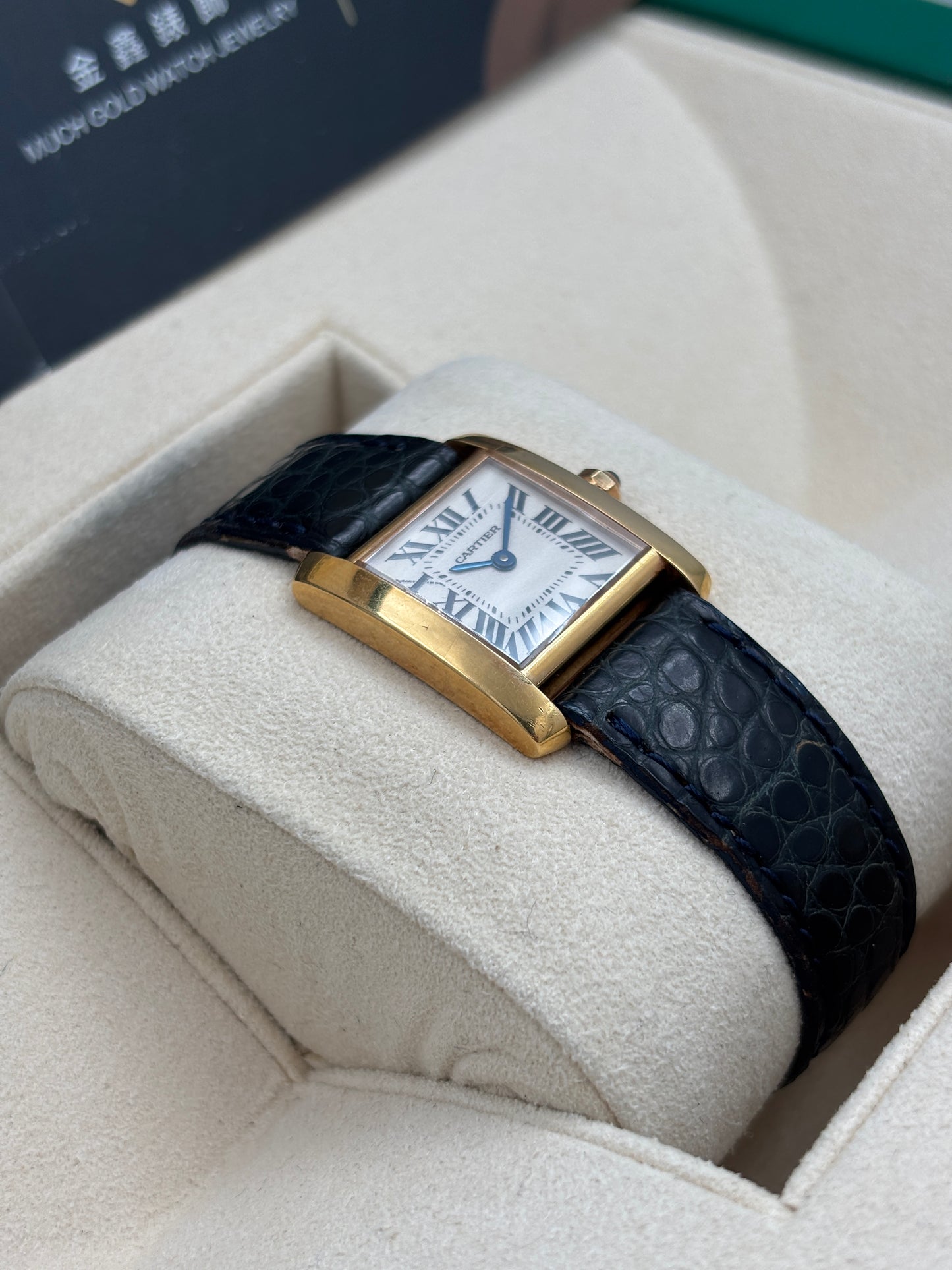 [SOLD OUT]二手 USED  CARTIER 卡地亞 TANK FRANÇAISE W5000256 白色 不詳 石英機芯 18k金 淨錶 WATCH ONLY