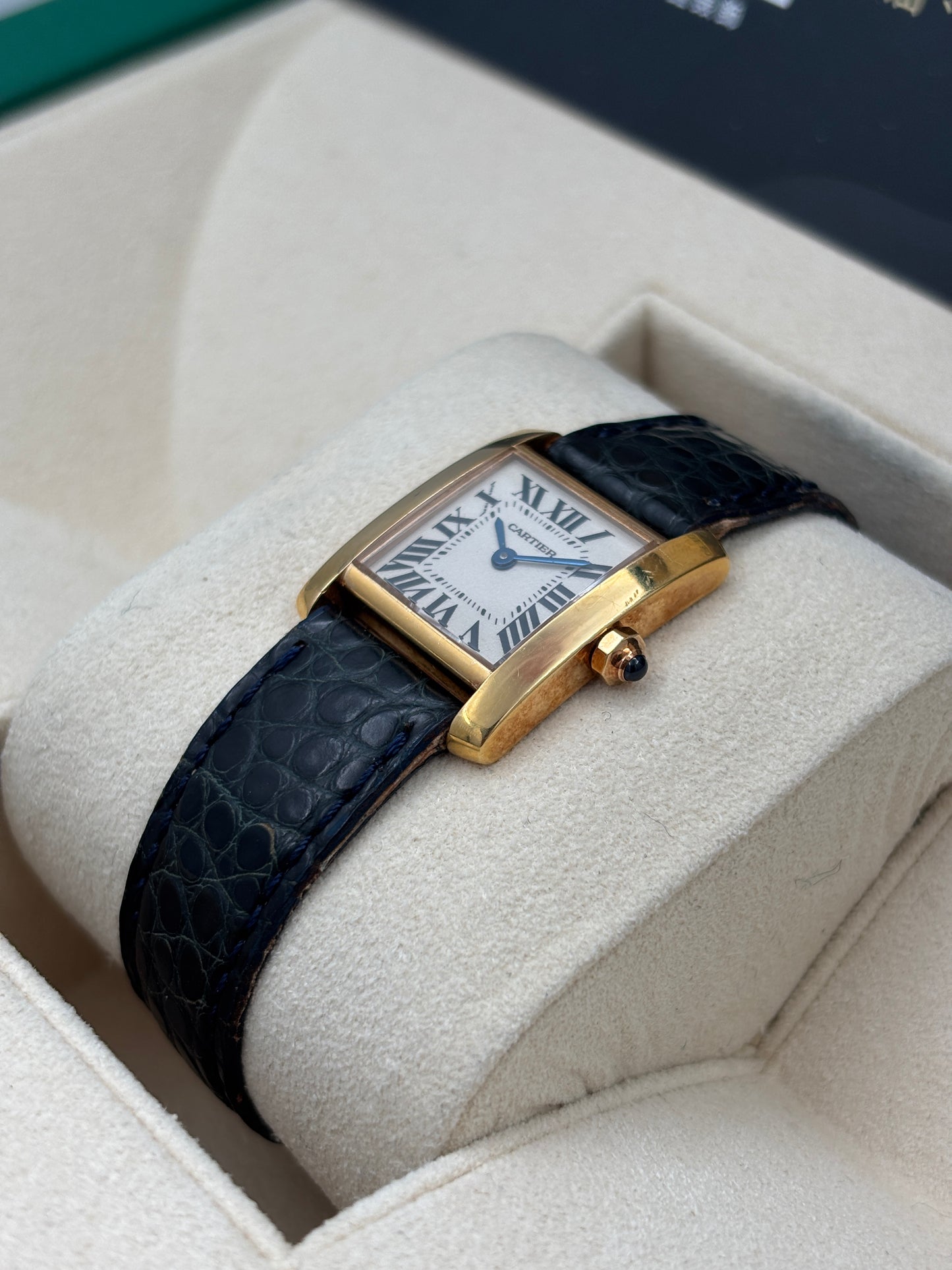 [SOLD OUT]二手 USED  CARTIER 卡地亞 TANK FRANÇAISE W5000256 白色 不詳 石英機芯 18k金 淨錶 WATCH ONLY
