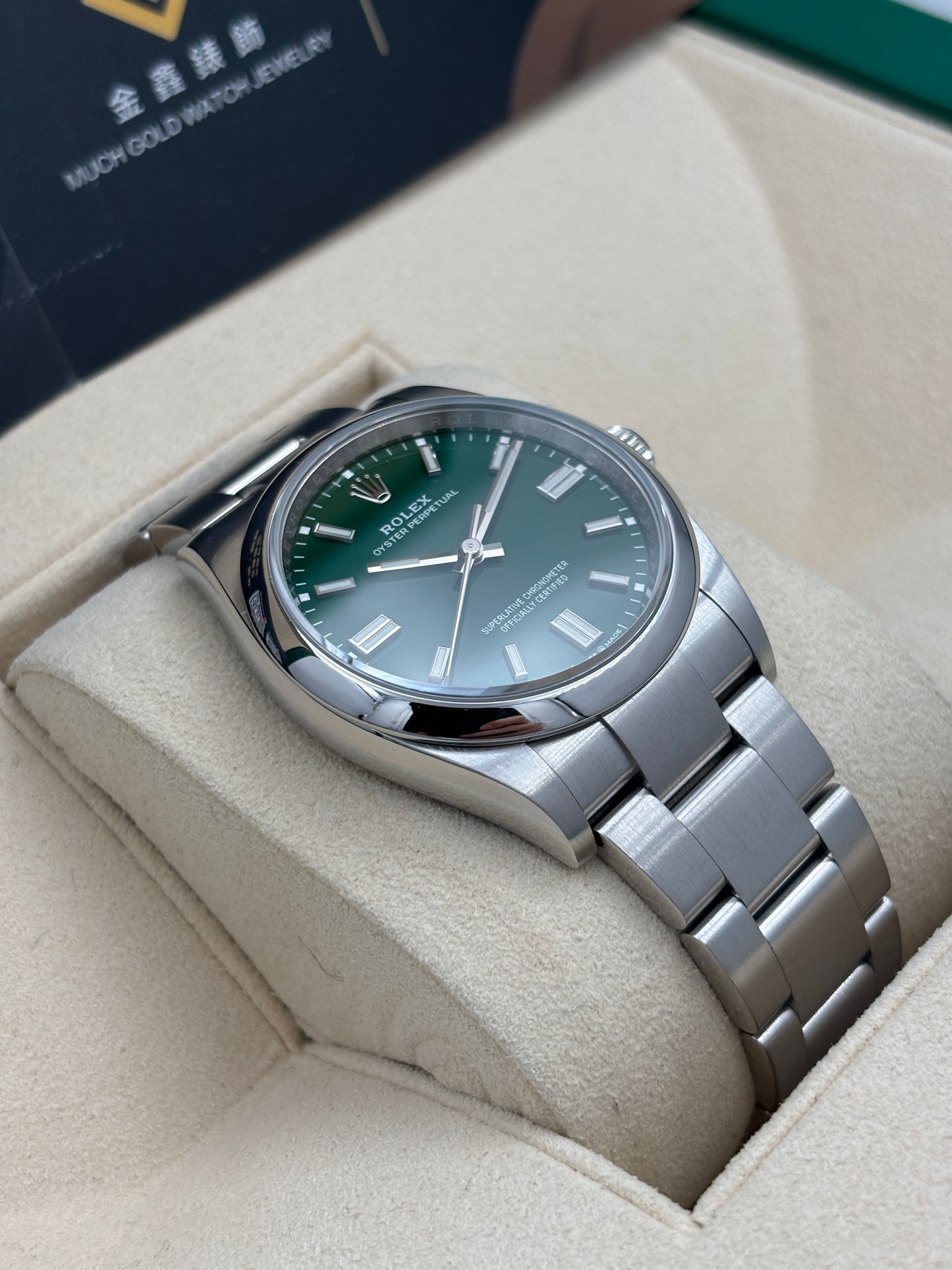 [SOLD OUT]二手 USED  ROLEX 勞力士 DATEJUST 126000 綠色 2021年11月 全套 FULL SET