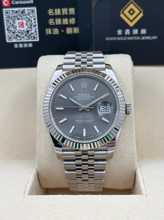 二手 USED ROLEX 勞力士 DATEJUST 126334 灰色 2018年10月 全套 FULL SET