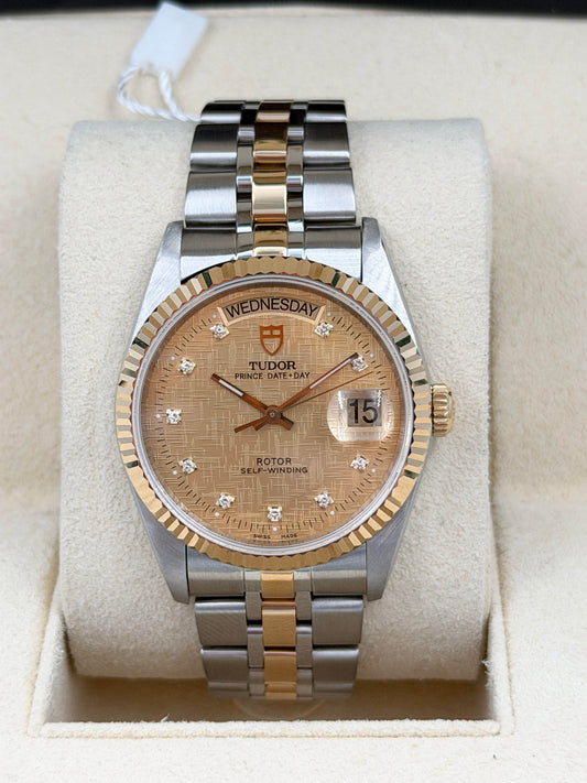 TUDOR 帝舵 DAY-DATE 76213 布紋面 鑽石字 2007年
