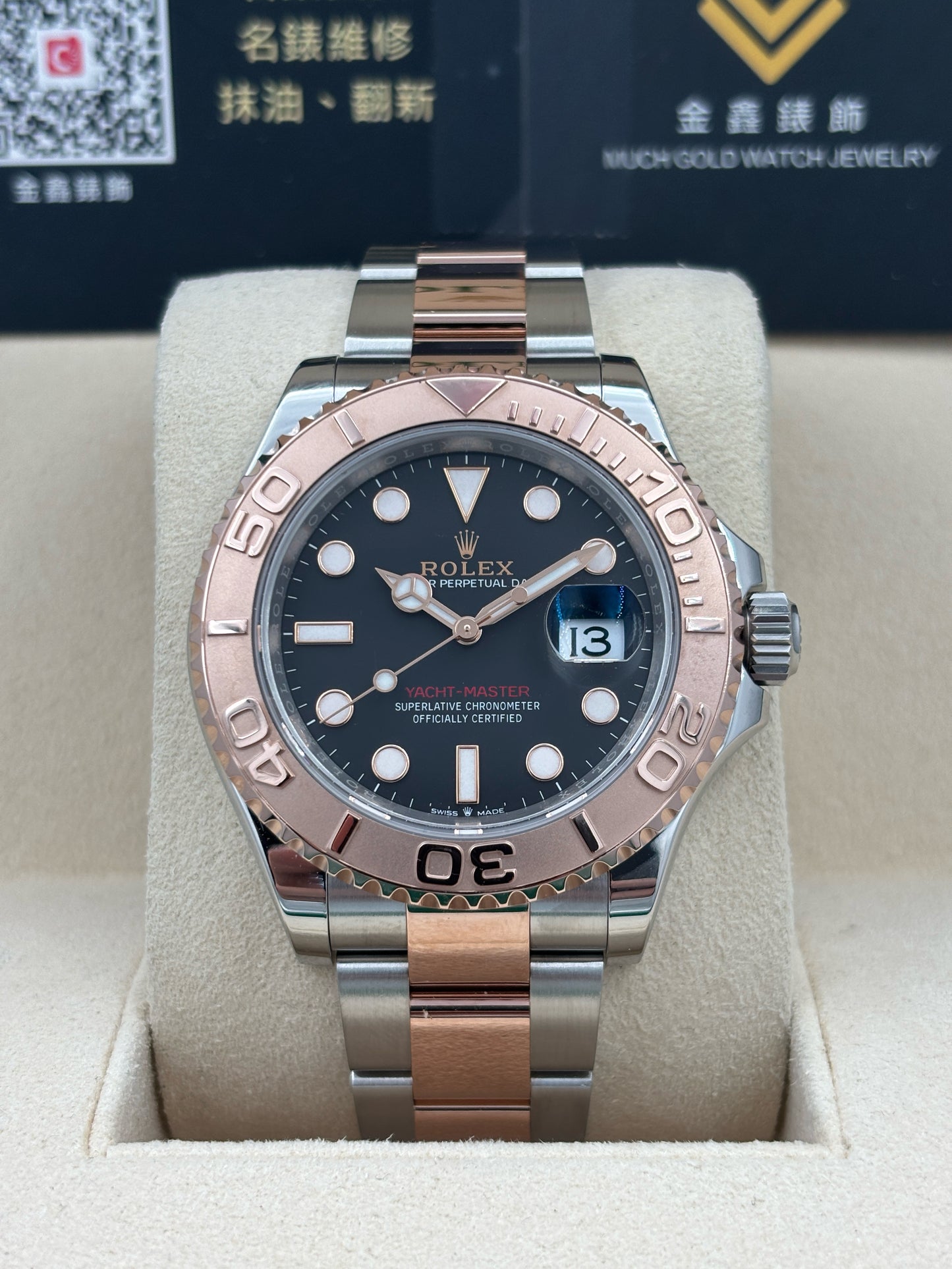 [SOLD OUT]二手 USED ROLEX 勞力士 YACHT-MASTER 126621 黑色 2024年10月 齊格 全套 FULL SET