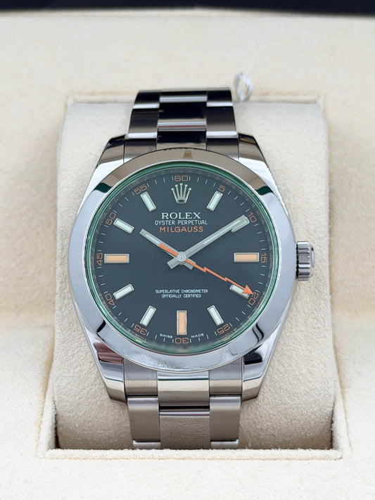ROLEX 勞力士 MILGAUSS 116400GV 2009年 綠玻璃 閃電針