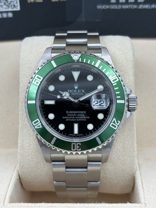 [SOLD OUT]二手 USED  ROLEX 勞力士 SUBMARINER DATE 16610LV 黑色 2008年11月 全套 FULL SET AD單