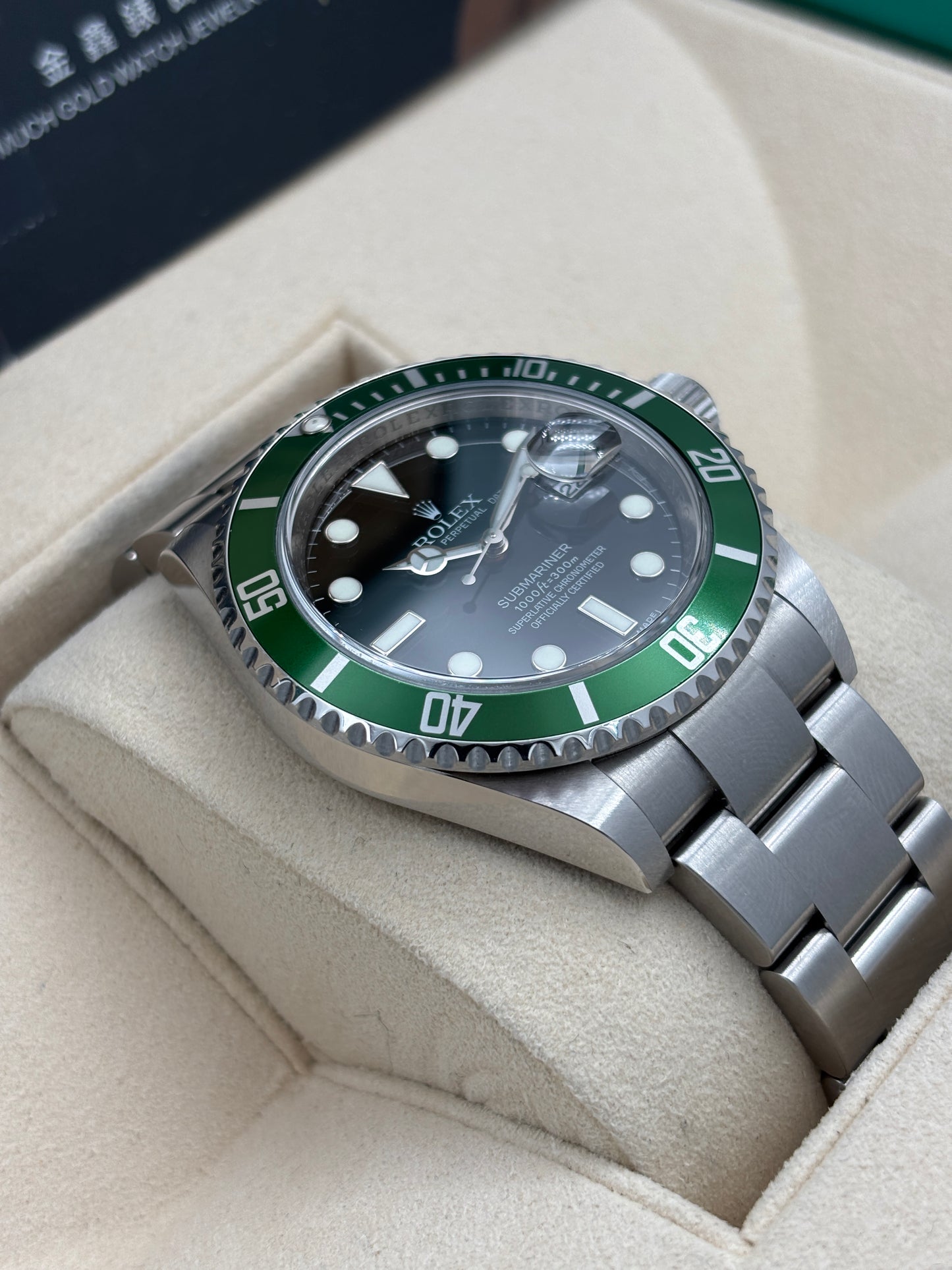 [SOLD OUT]二手 USED  ROLEX 勞力士 SUBMARINER DATE 16610LV 黑色 2008年11月 全套 FULL SET AD單
