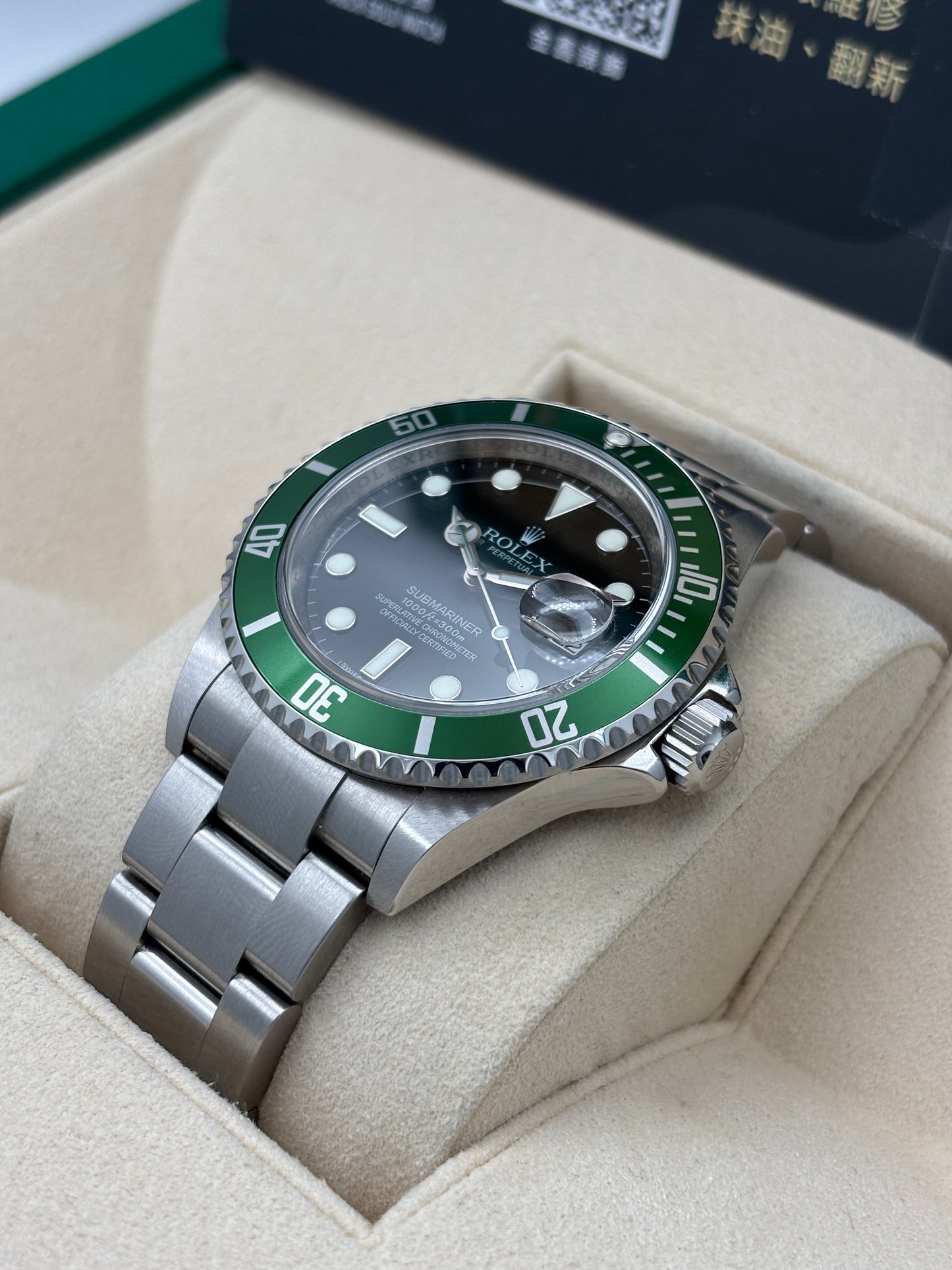 [SOLD OUT]二手 USED  ROLEX 勞力士 SUBMARINER DATE 16610LV 黑色 2008年11月 全套 FULL SET AD單