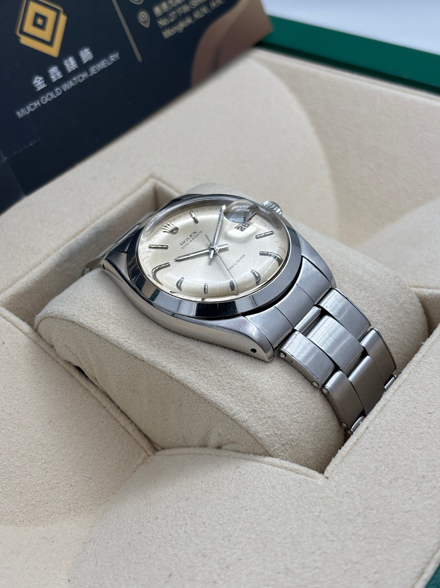 二手 USED  ROLEX 勞力士 OYSTERDATE 6694 灰色 淨錶 WATCH ONLY
