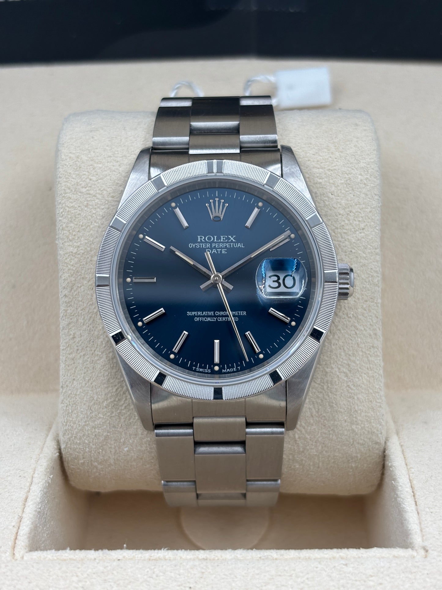 [SOLD OUT]二手 USED  ROLEX 勞力士 OYSTER PERPETUAL DATE 15210 藍色 約1996 淨錶 WATCH ONLY