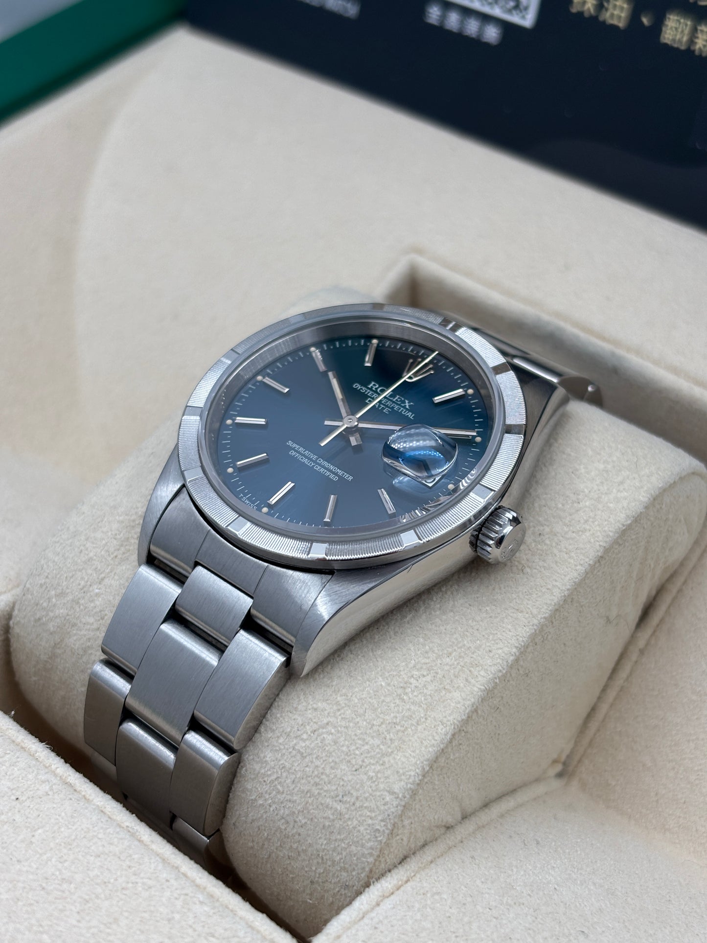 [SOLD OUT]二手 USED  ROLEX 勞力士 OYSTER PERPETUAL DATE 15210 藍色 約1996 淨錶 WATCH ONLY