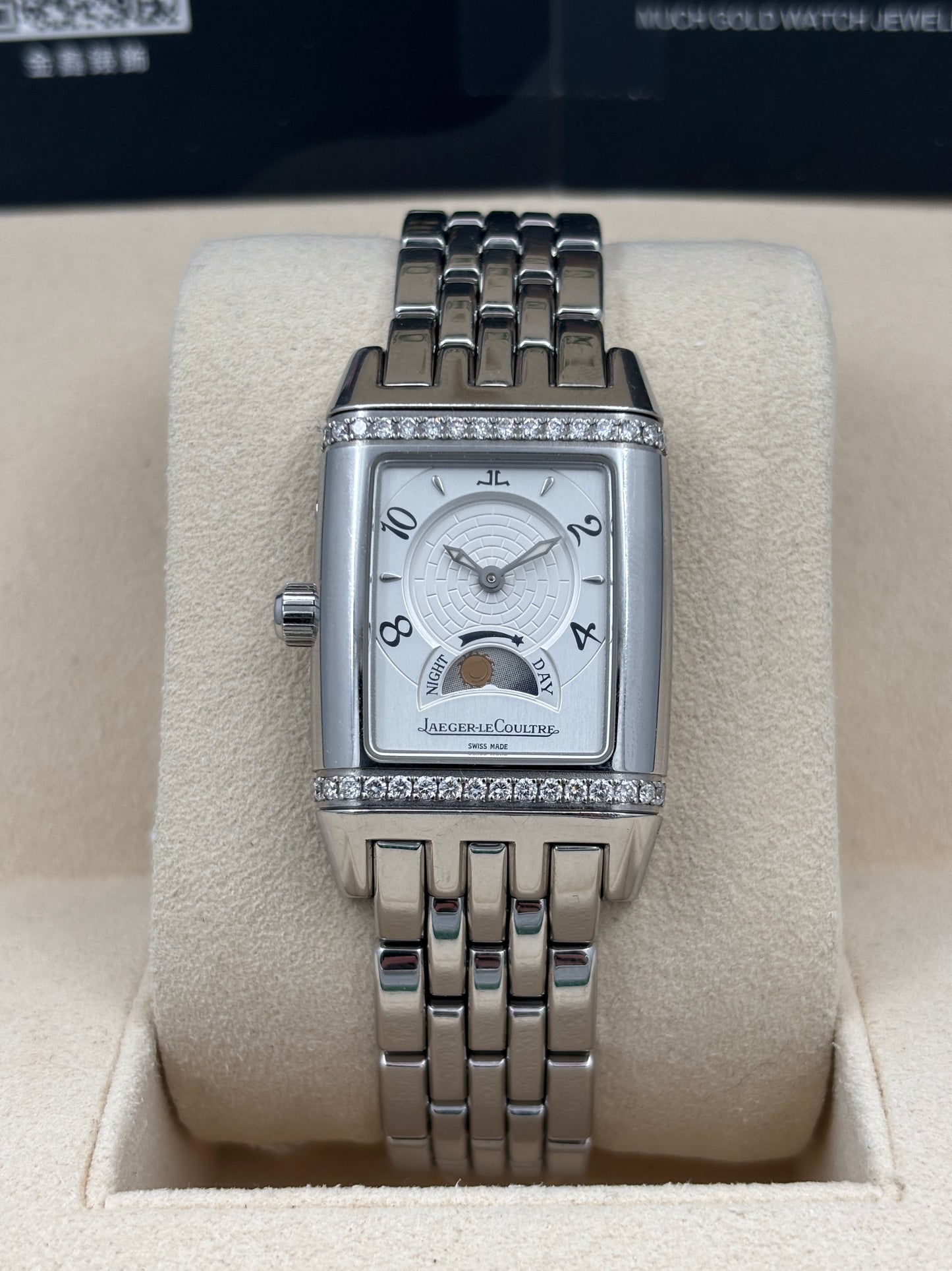 二手 USED  JAEGER-LECOULTRE GRAN SPORT REVERSO DUETTO 積家 296.8.74 白色 淨錶 WATCH ONLY