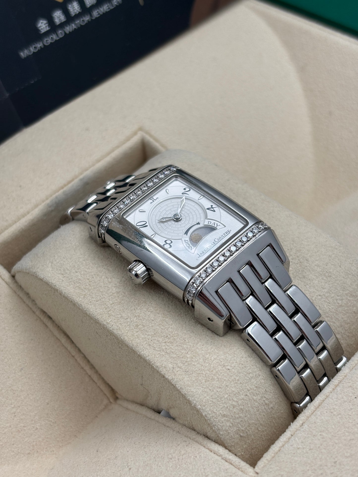 二手 USED  JAEGER-LECOULTRE GRAN SPORT REVERSO DUETTO 積家 296.8.74 白色 淨錶 WATCH ONLY