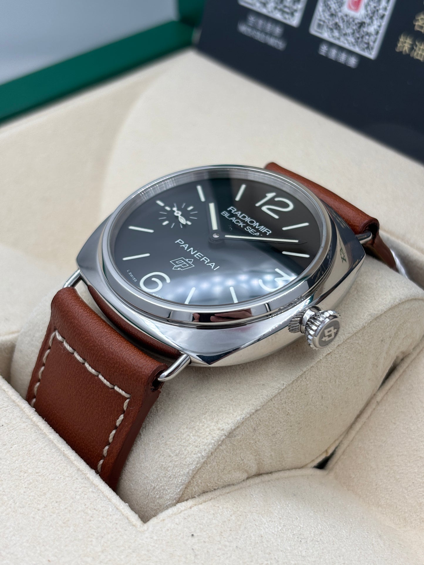 二手 USED  PANERAI 沛納海 RADIOMIR BLACK SEAL PAM00380 黑色 2011年6月 全套 FULL SET